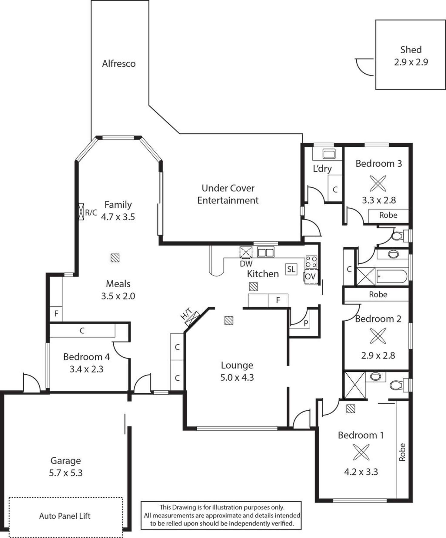 Floorplan of Homely house listing, 4 Flavel Street, West Beach SA 5024