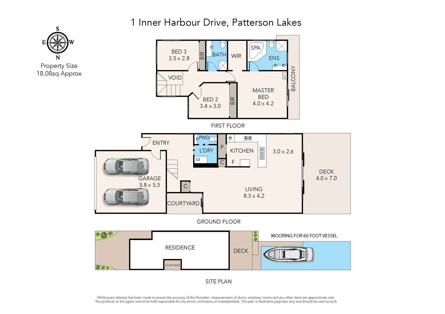 Floorplan of Homely house listing, 1 Inner Harbour Drive, Patterson Lakes VIC 3197