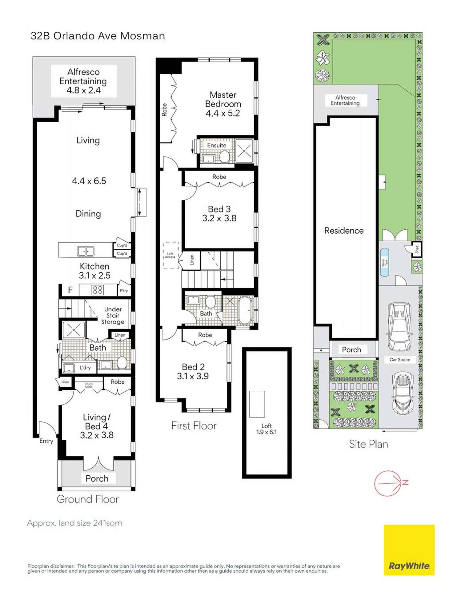 Floorplan of Homely house listing, 32B Orlando Avenue, Mosman NSW 2088