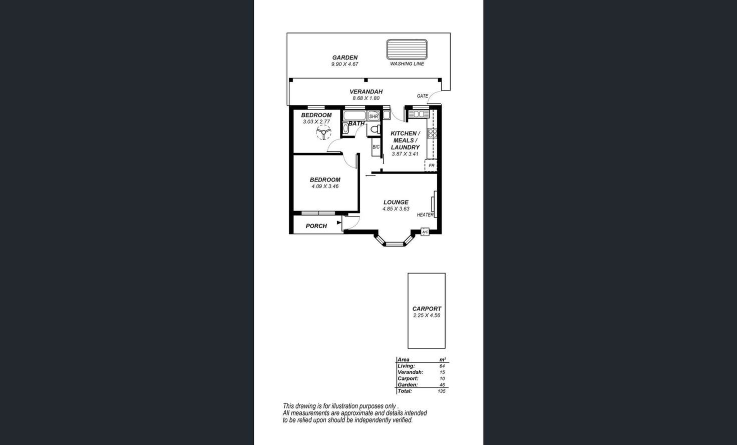 Floorplan of Homely house listing, 3/55 Harvey Street, Collinswood SA 5081