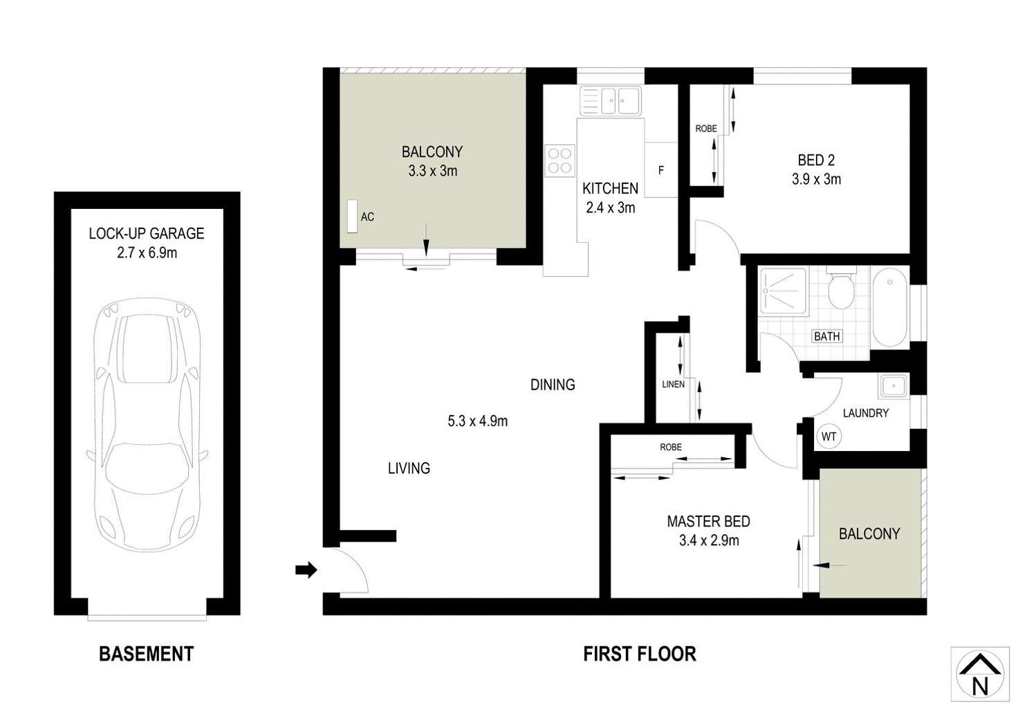 Floorplan of Homely apartment listing, 11/37-39 Burdett Street, Hornsby NSW 2077