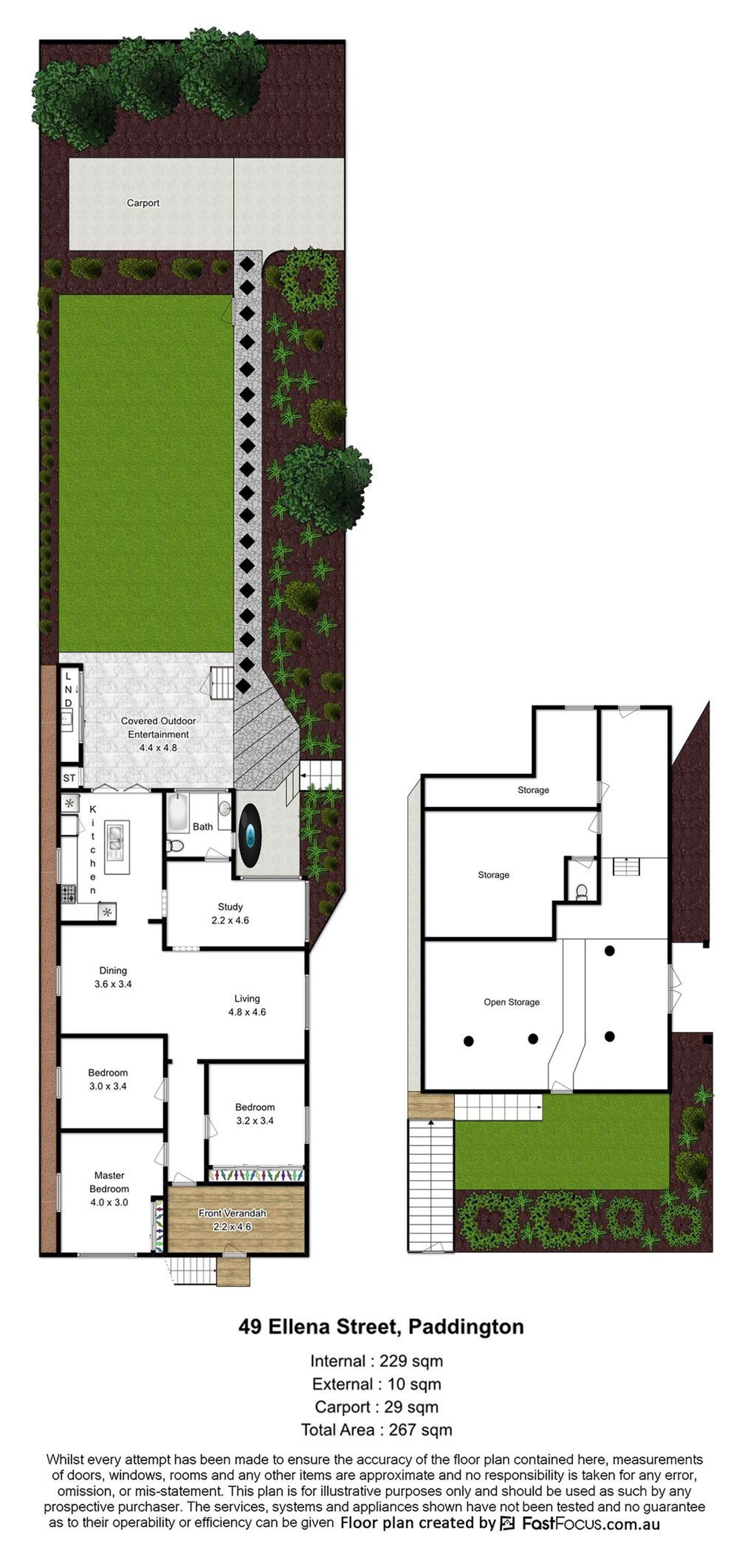 Floorplan of Homely house listing, 49 Ellena Street, Paddington QLD 4064