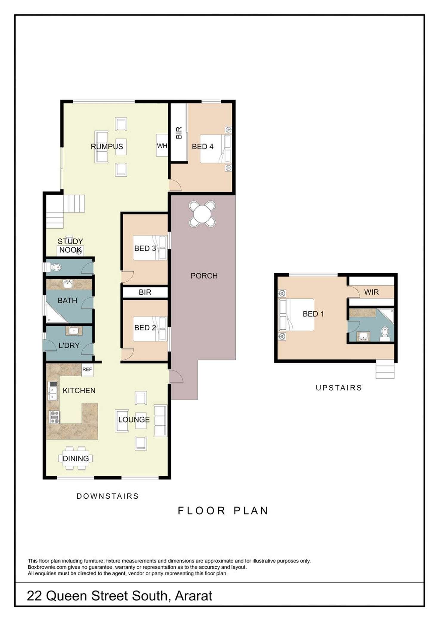 Floorplan of Homely house listing, 22 Queen Street South, Ararat VIC 3377