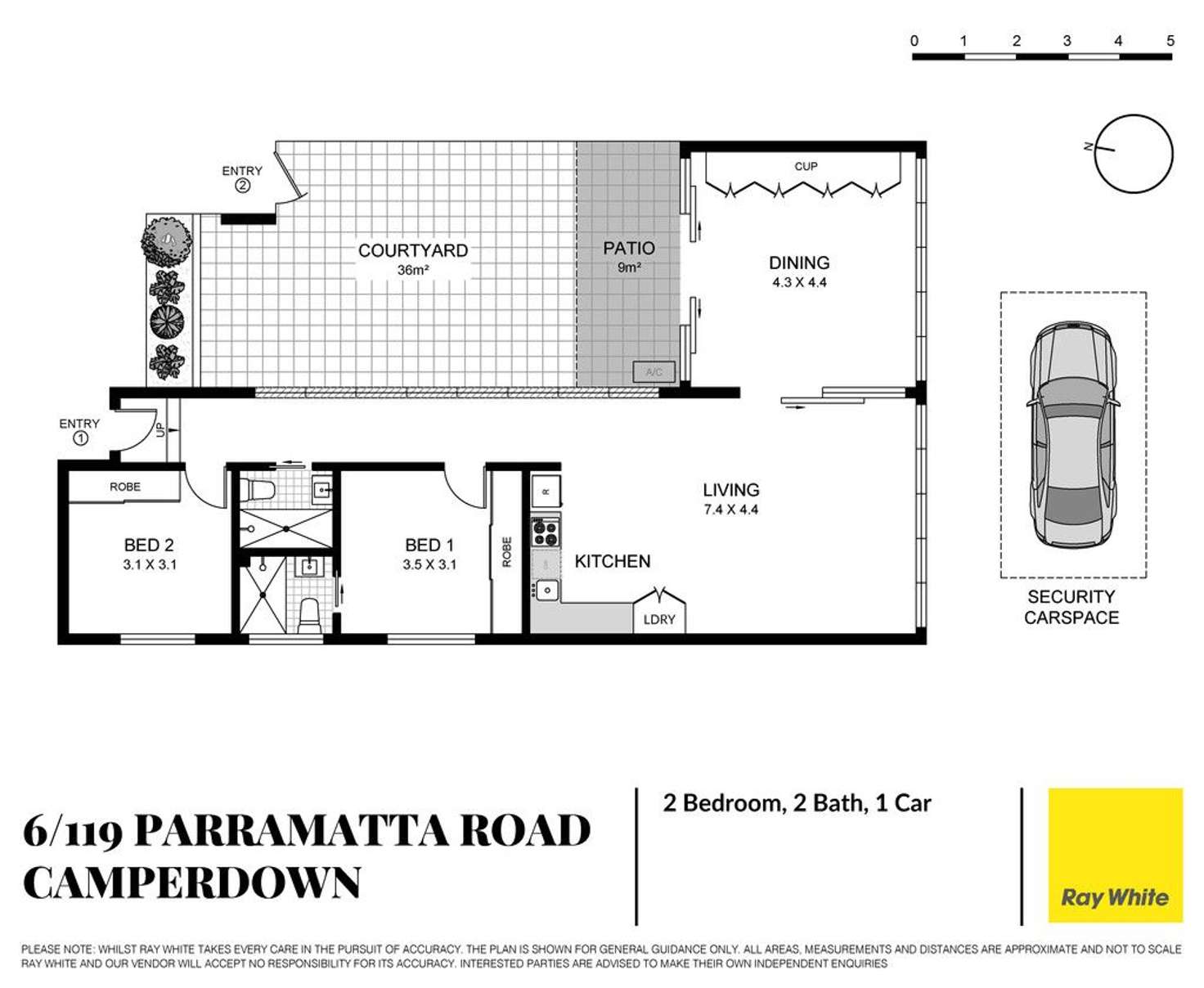 Floorplan of Homely apartment listing, 6/119 Parramatta Road, Camperdown NSW 2050