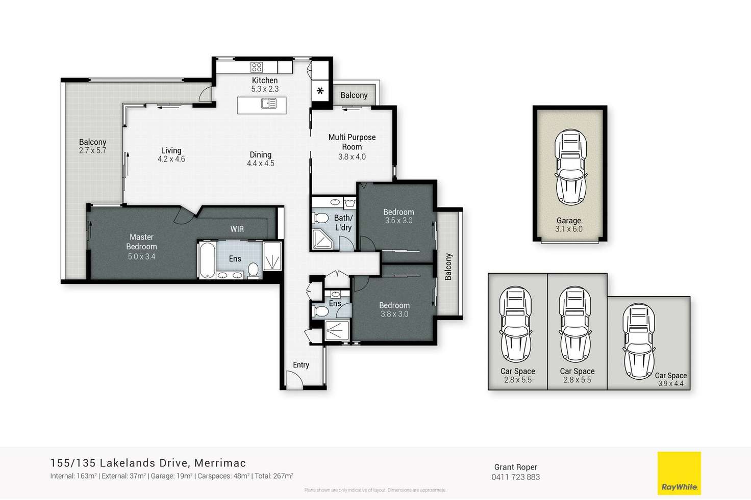 Floorplan of Homely apartment listing, Apt. 155 "Signature Apartments" 135 Lakelands Drive, Merrimac QLD 4226