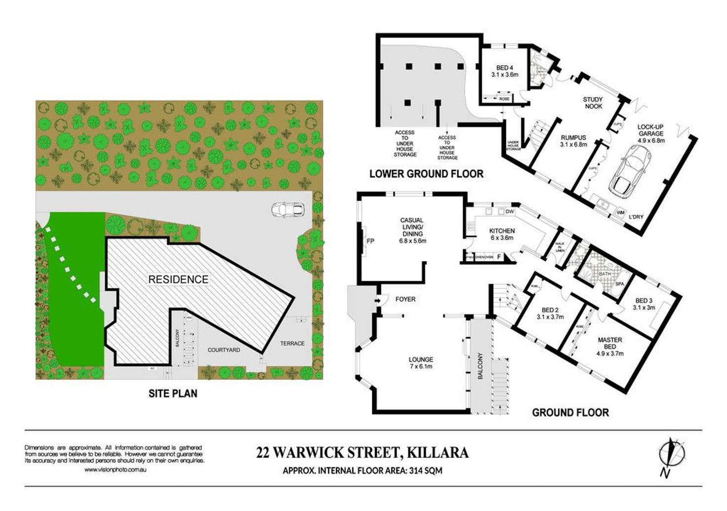 Floorplan of Homely house listing, 22 Warwick Street, Killara NSW 2071