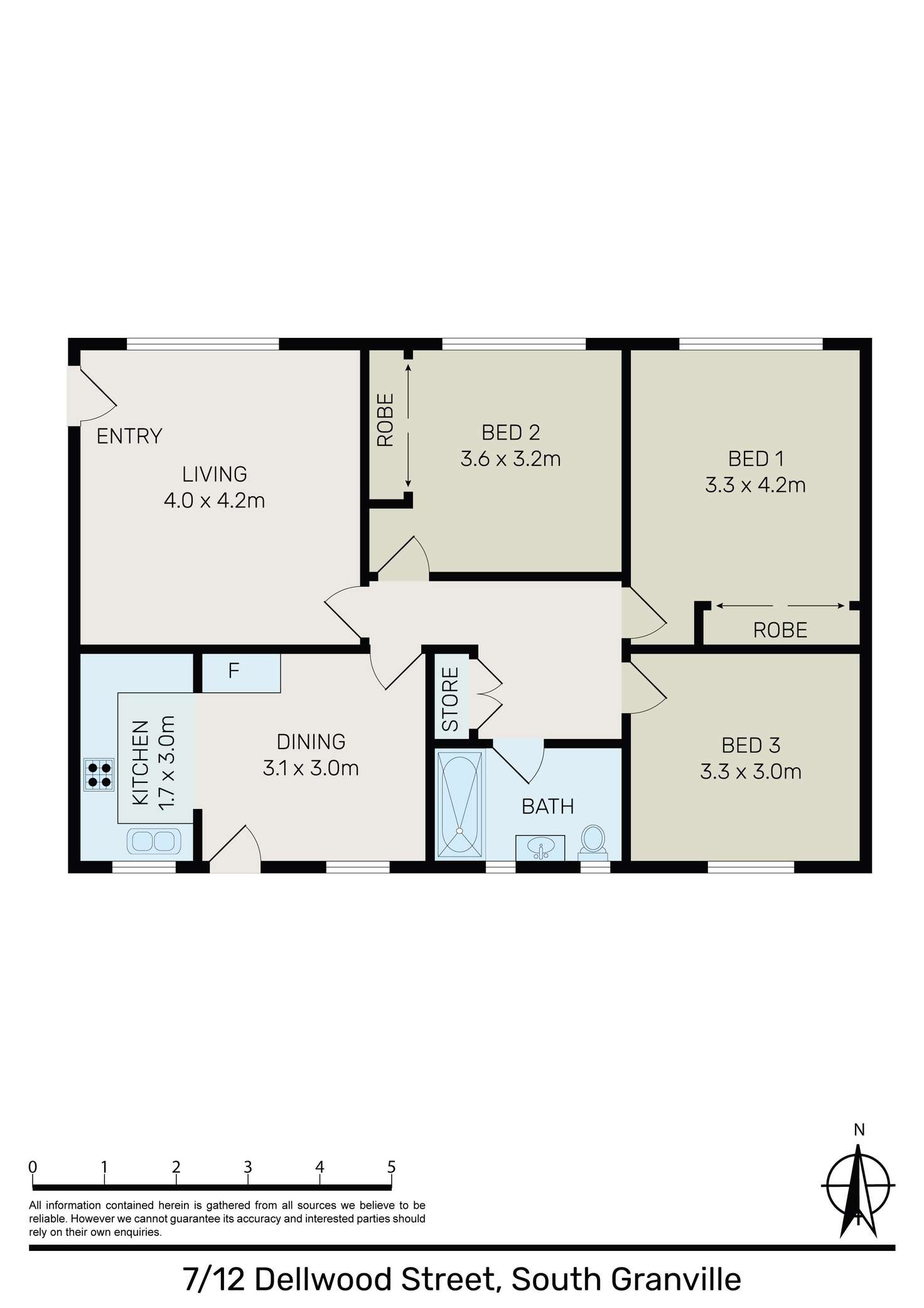 Floorplan of Homely apartment listing, 7/12 Dellwood Street, Granville NSW 2142