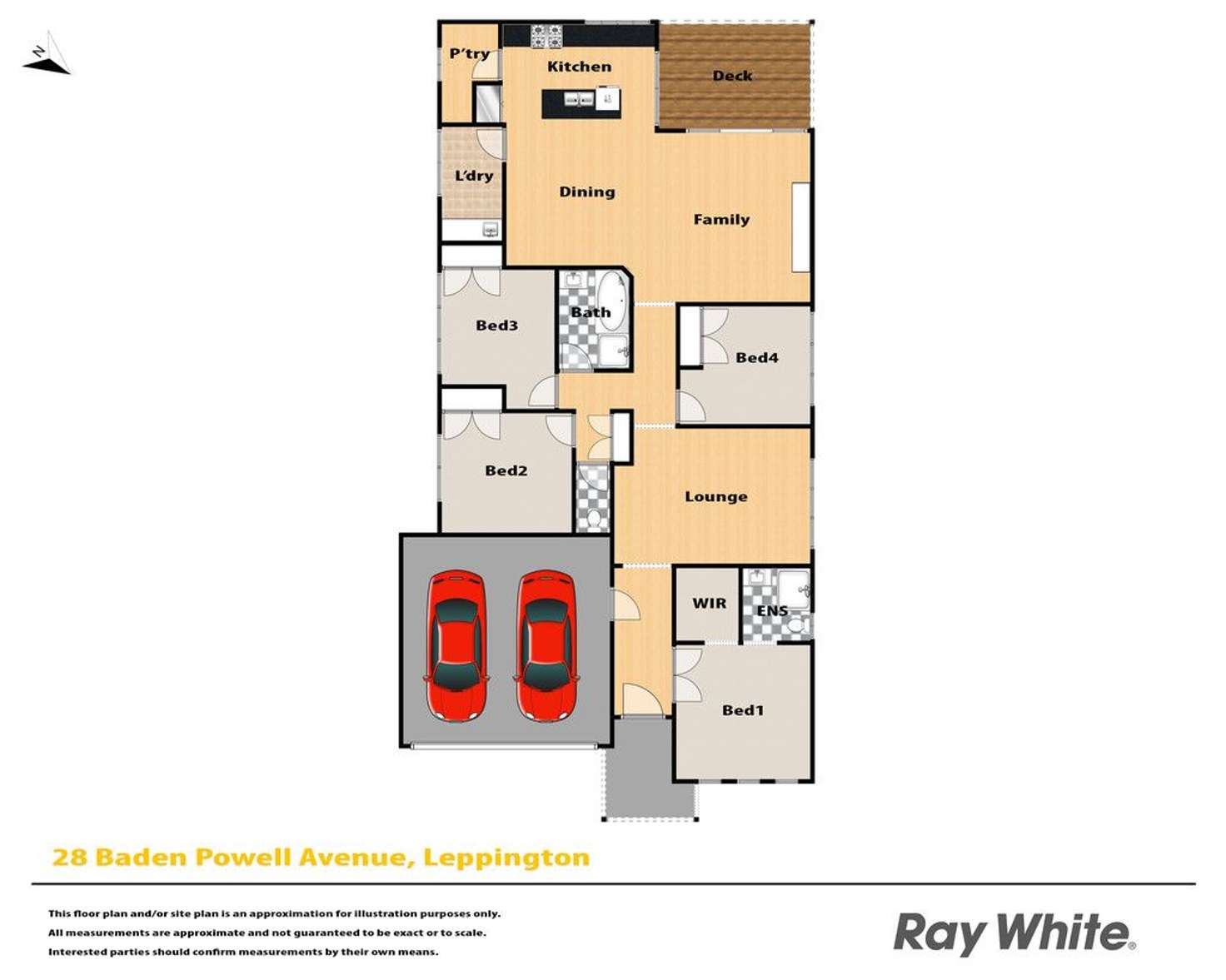 Floorplan of Homely house listing, 28 Baden Powell Avenue, Leppington NSW 2179
