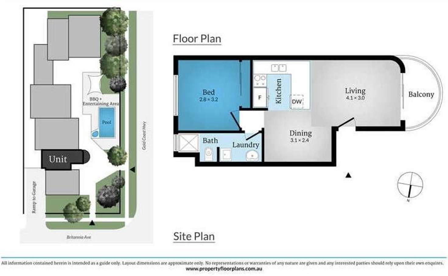 Floorplan of Homely apartment listing, 25/2753 Gold Coast Highway, Broadbeach QLD 4218