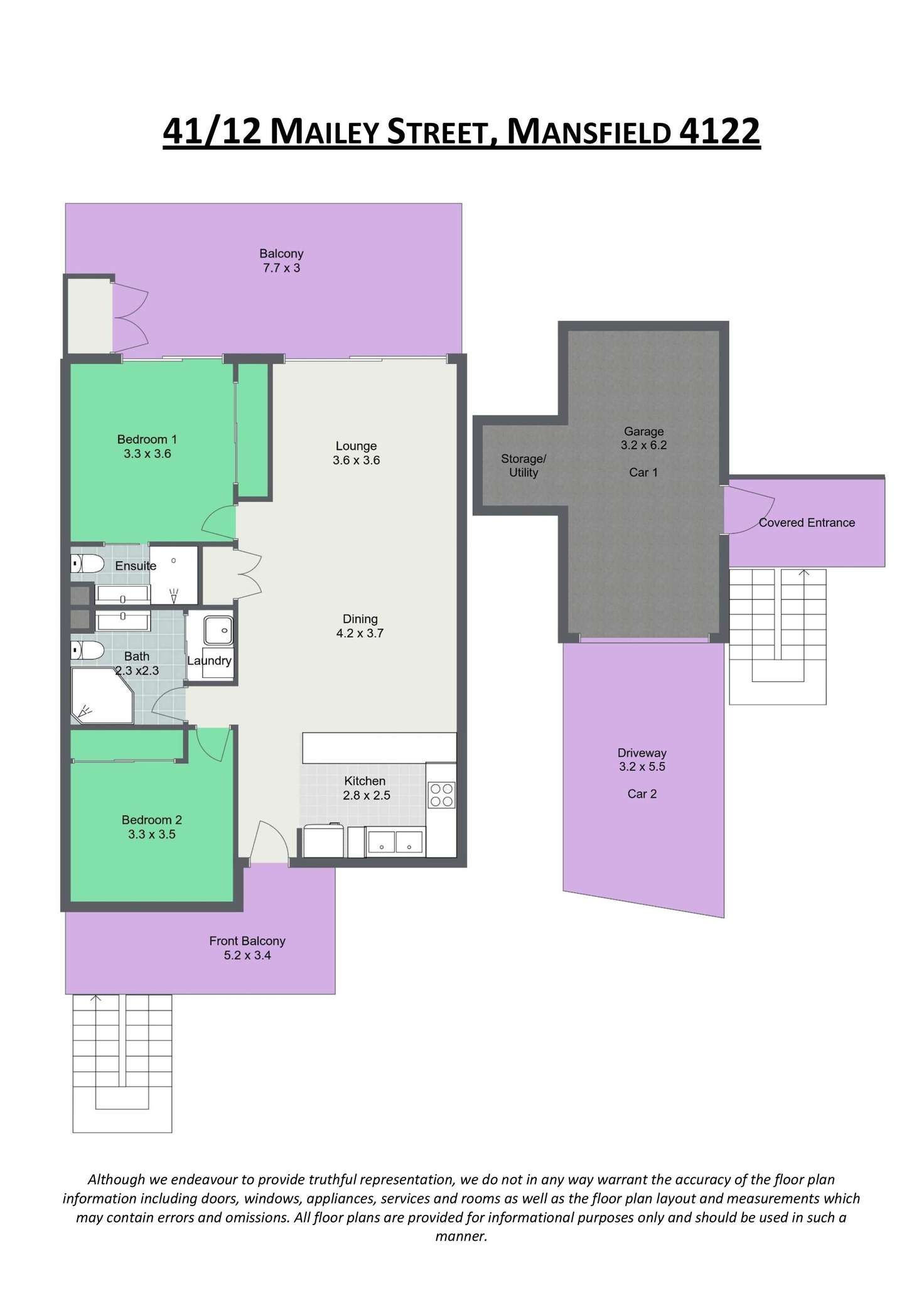 Floorplan of Homely townhouse listing, 41/12 Mailey Street, Mansfield QLD 4122