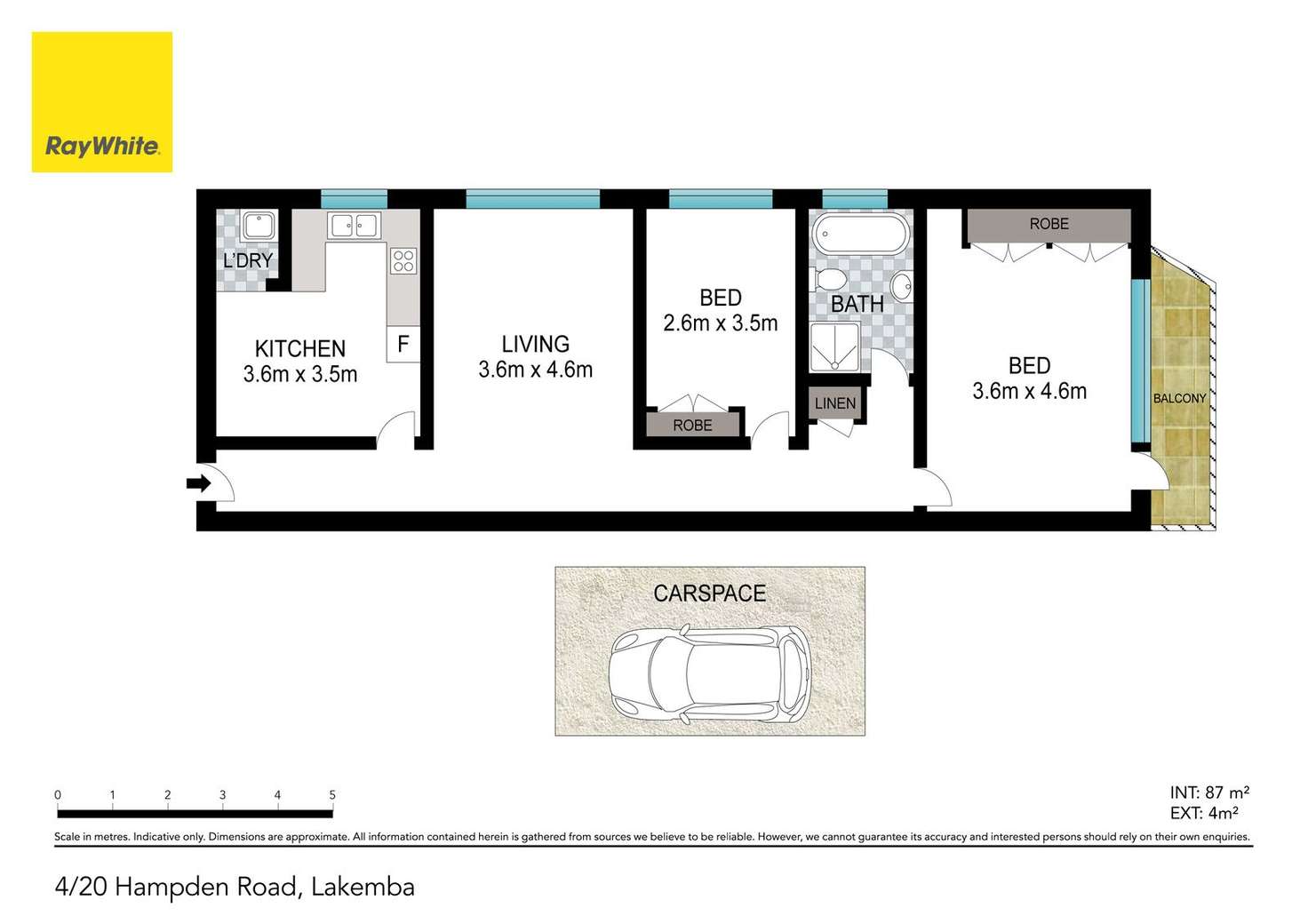 Floorplan of Homely apartment listing, 4/20 Hampden Road, Lakemba NSW 2195