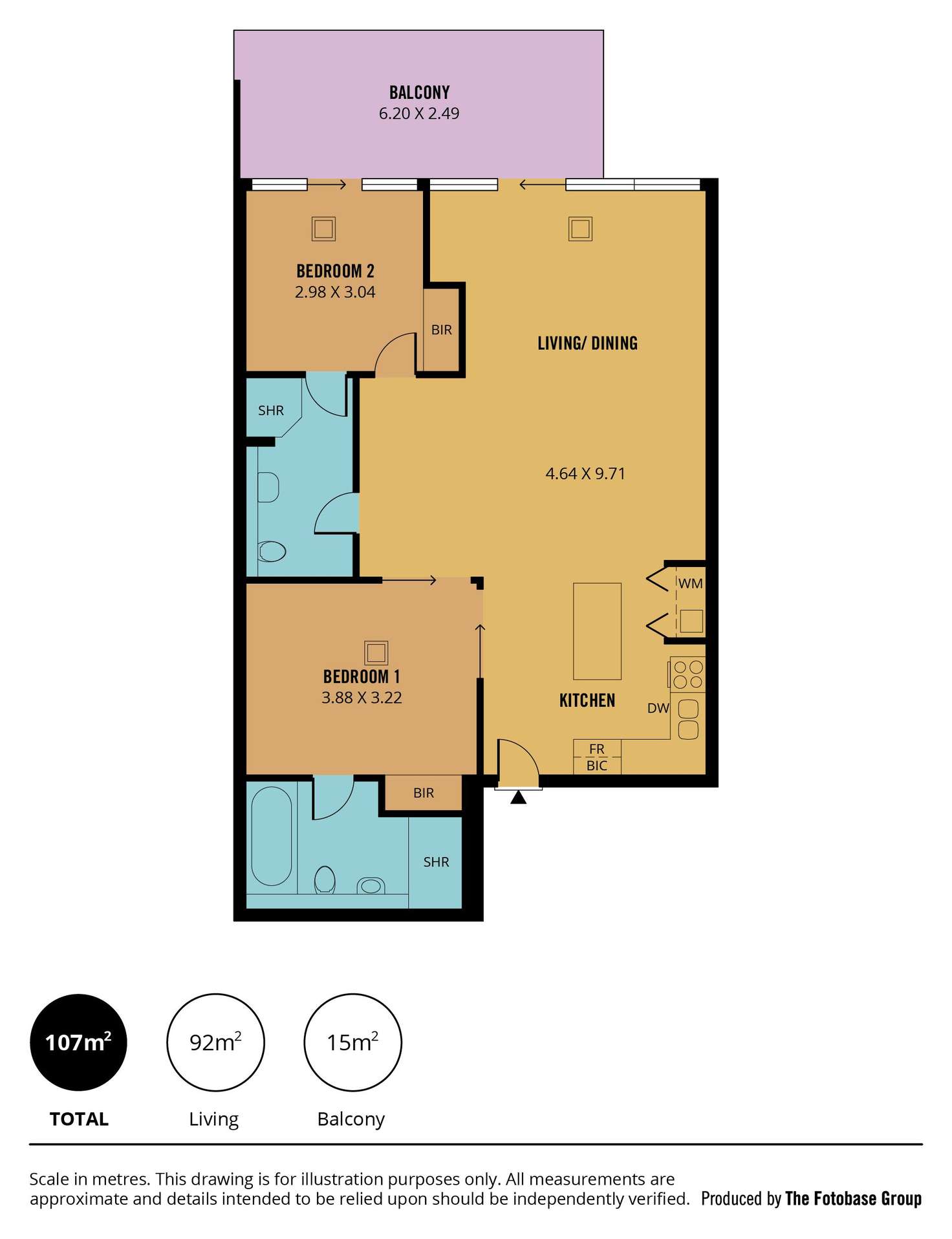 Floorplan of Homely apartment listing, 719/16 Holdfast Promenade, Glenelg SA 5045