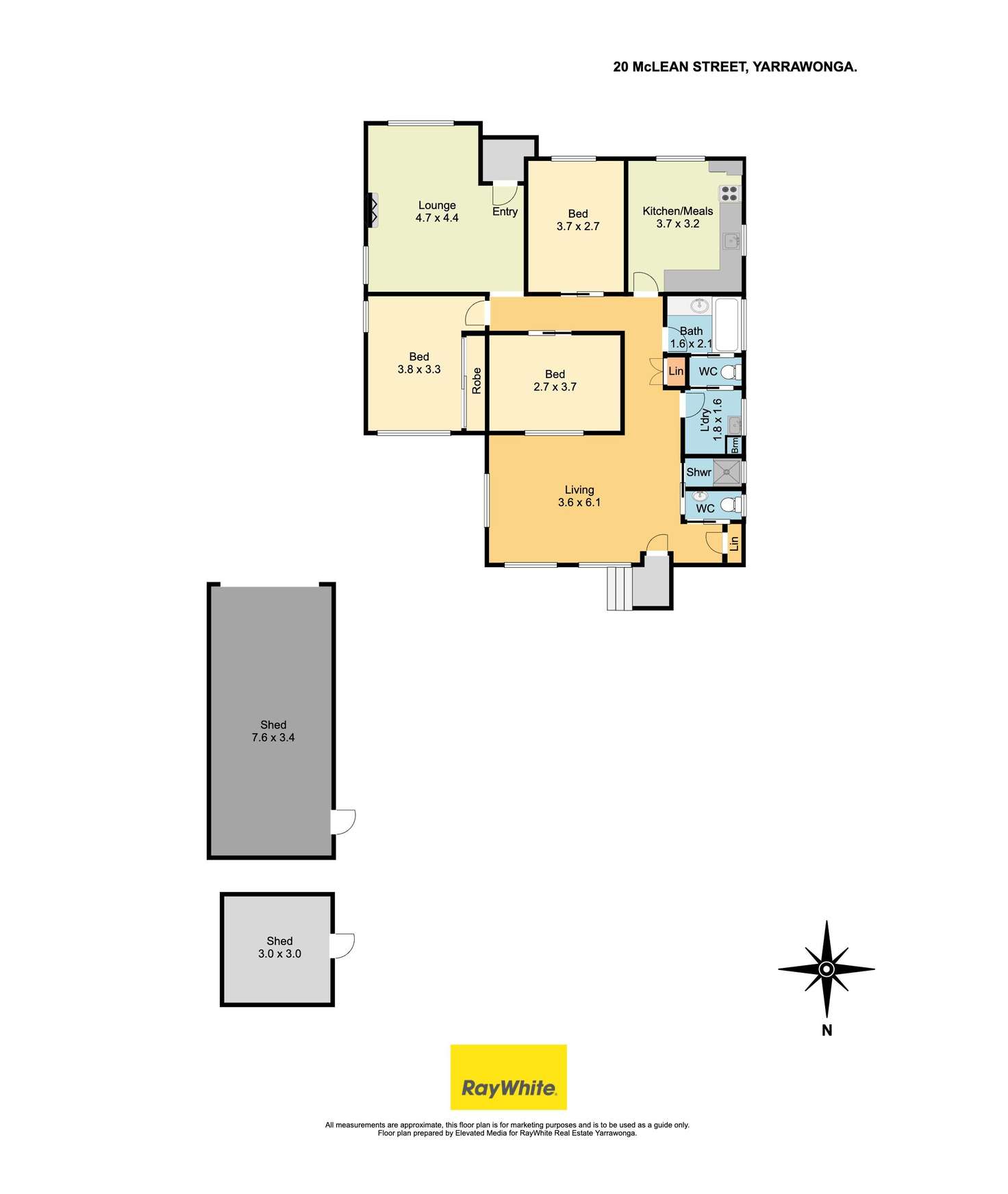 Floorplan of Homely house listing, 20 McLean Street, Yarrawonga VIC 3730