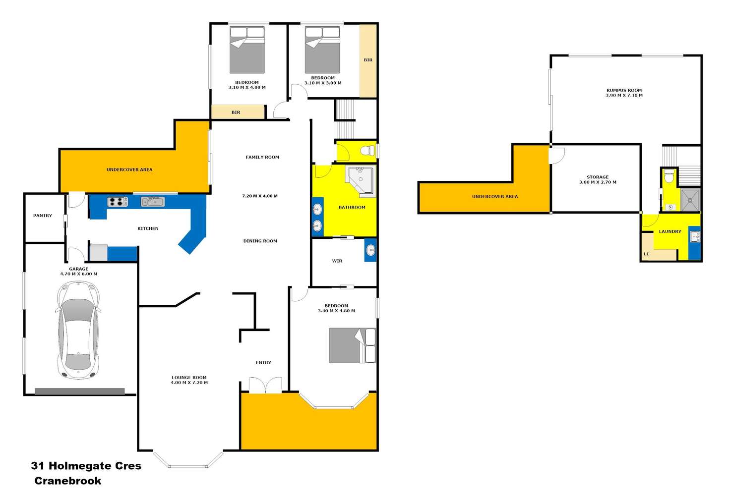 Floorplan of Homely house listing, 31 Holmegate Crescent, Cranebrook NSW 2749