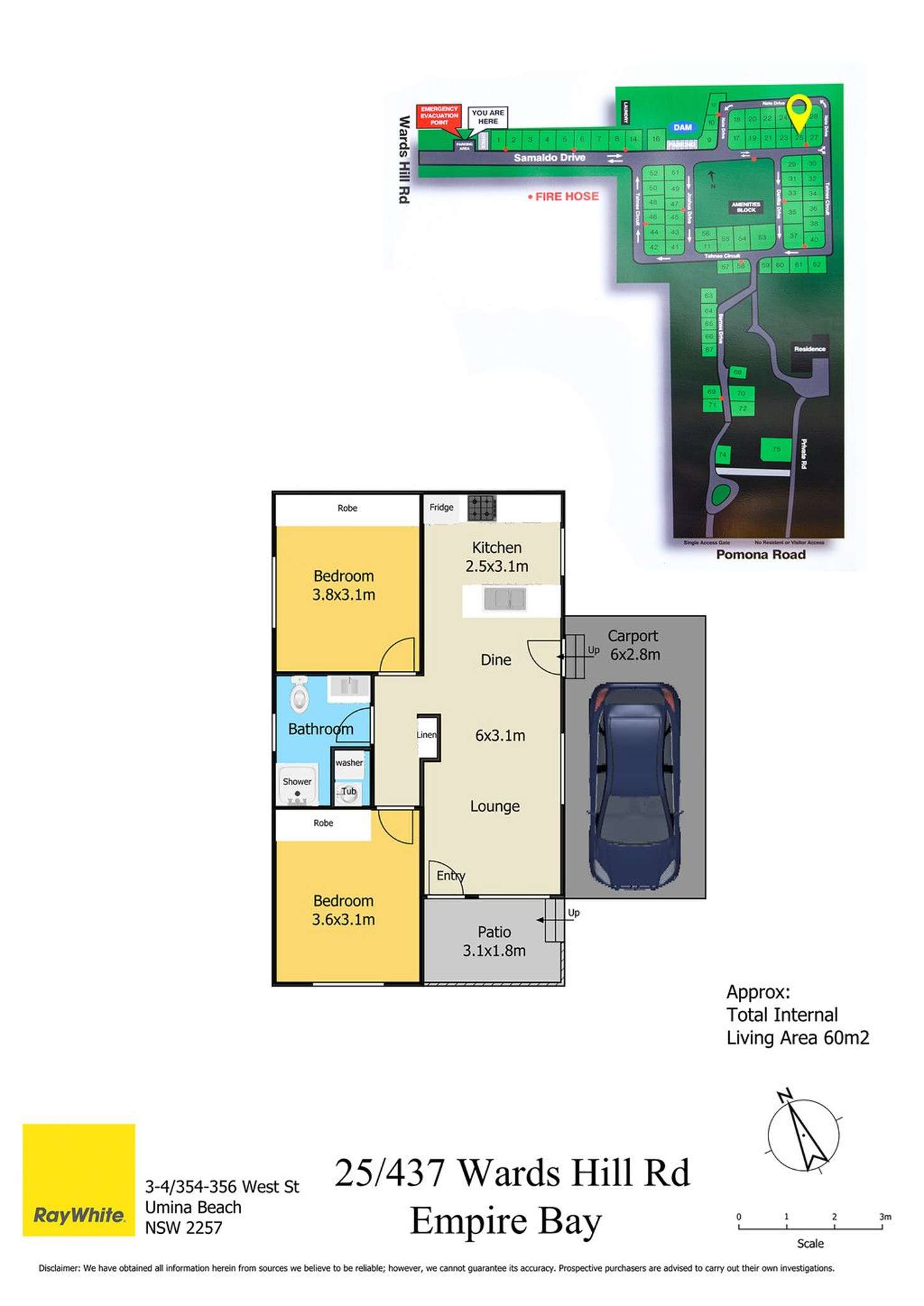 Floorplan of Homely villa listing, 25/437 Wards Hill Road, Empire Bay NSW 2257