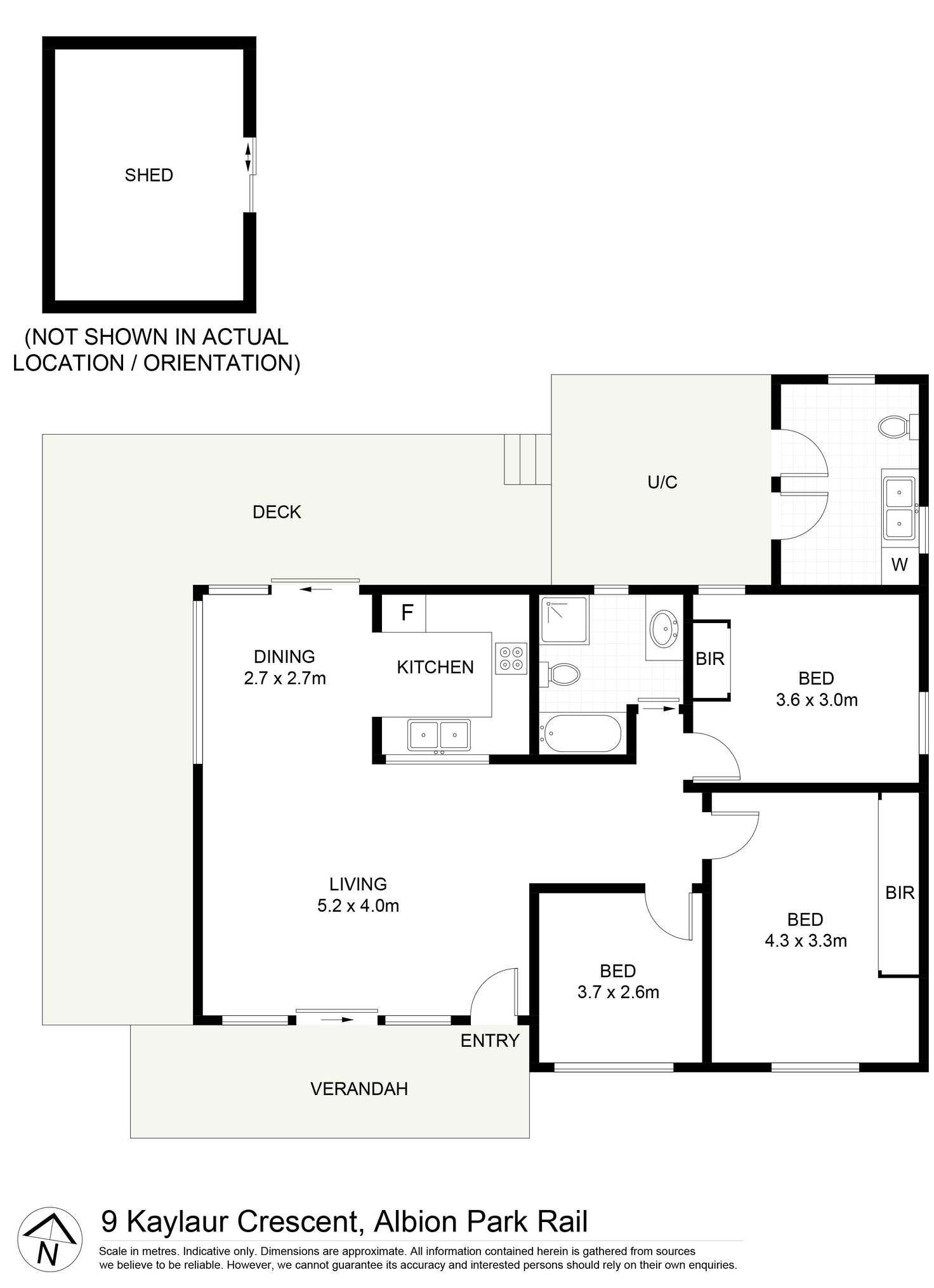 Floorplan of Homely house listing, 9 Kaylaur Crescent, Albion Park Rail NSW 2527