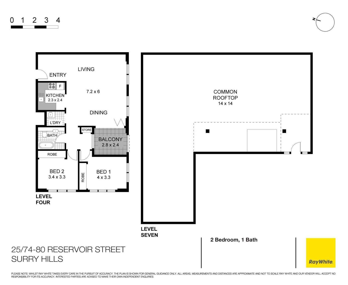 Floorplan of Homely apartment listing, 25/74-80 Reservoir Street, Surry Hills NSW 2010