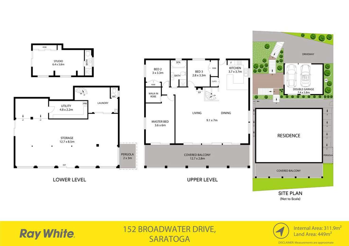 Floorplan of Homely house listing, 152 Broadwater Drive, Saratoga NSW 2251