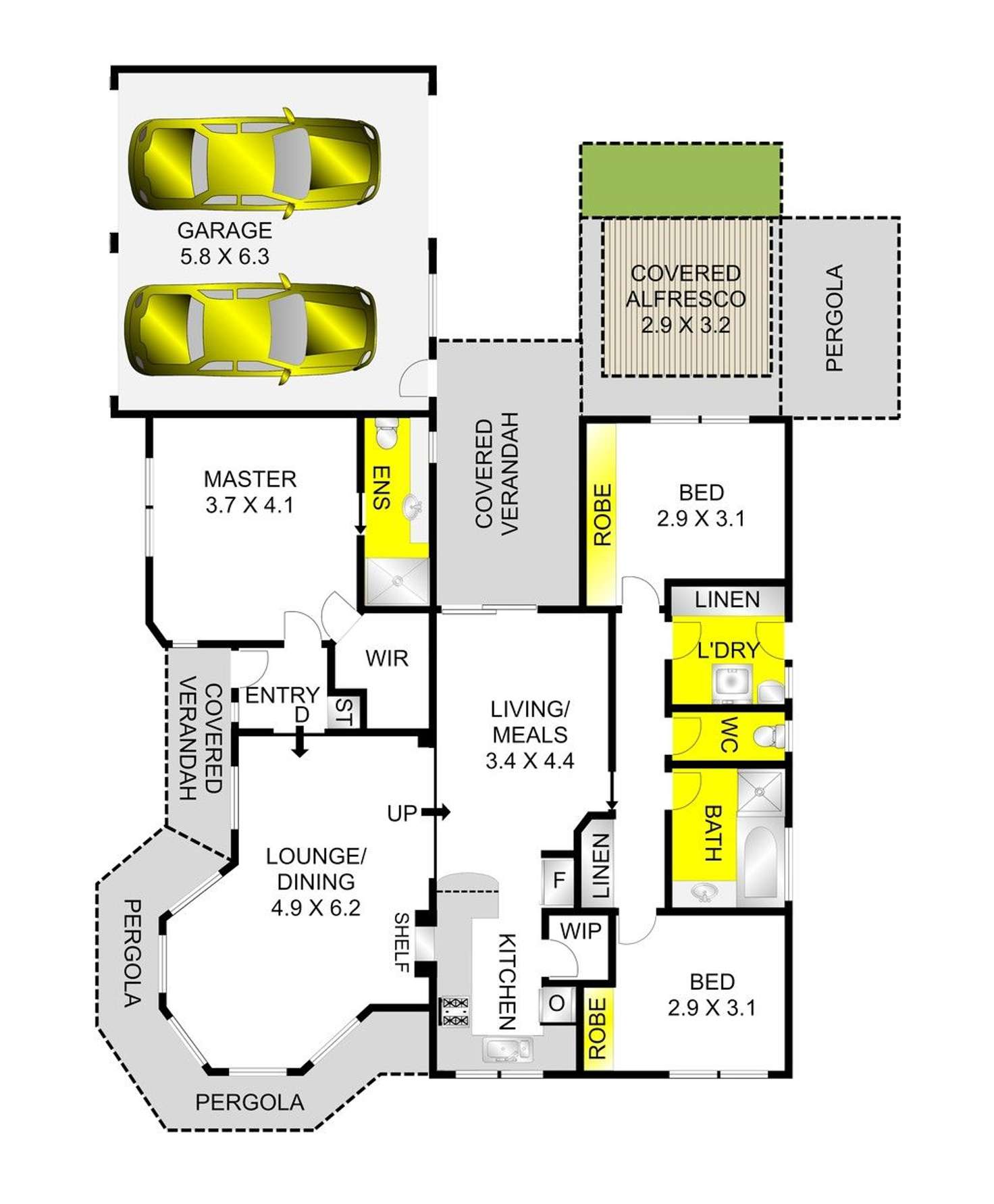 Floorplan of Homely house listing, 48 Lara Boulevard, Lara VIC 3212