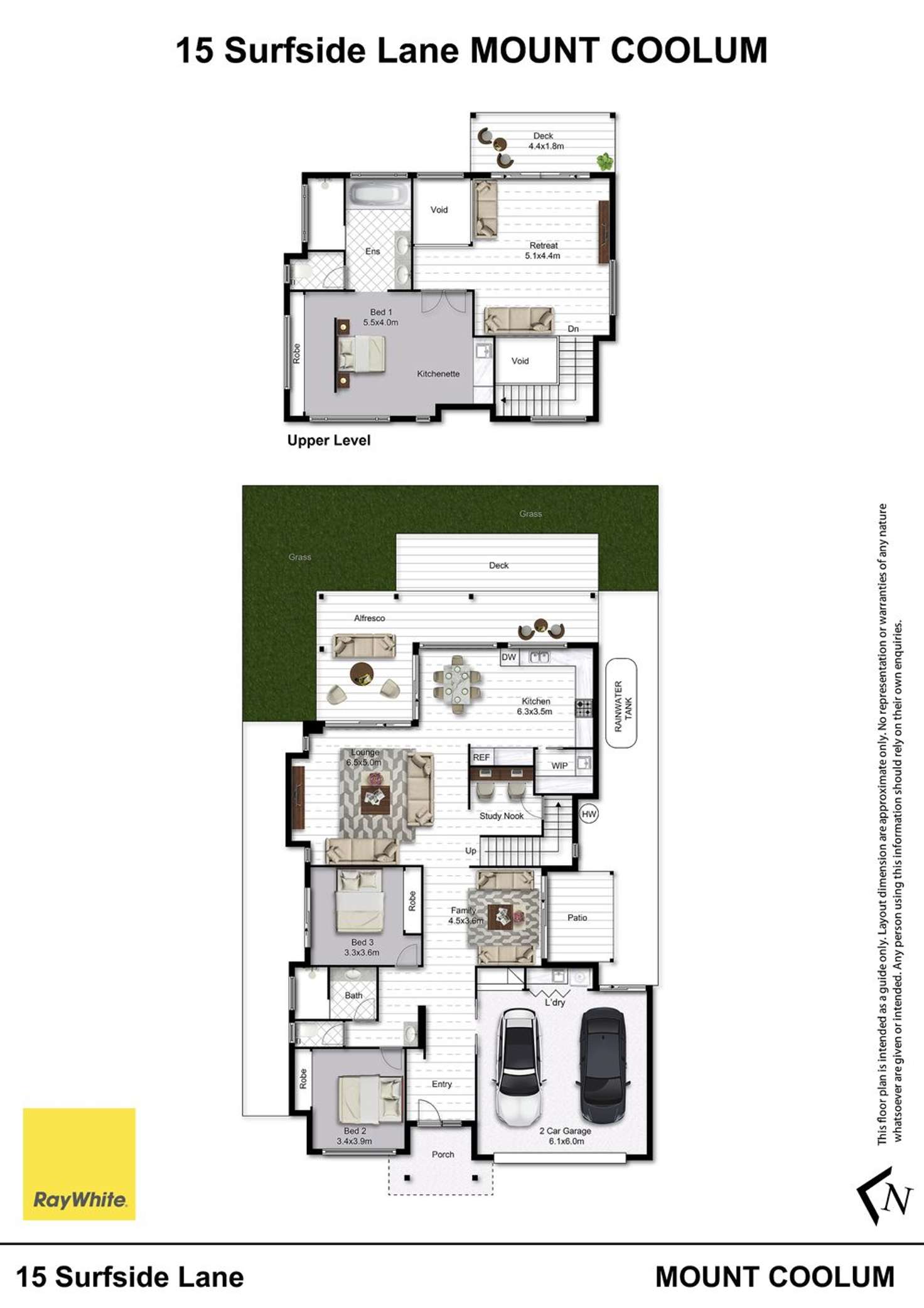 Floorplan of Homely house listing, 15 Surfside Lane, Mount Coolum QLD 4573