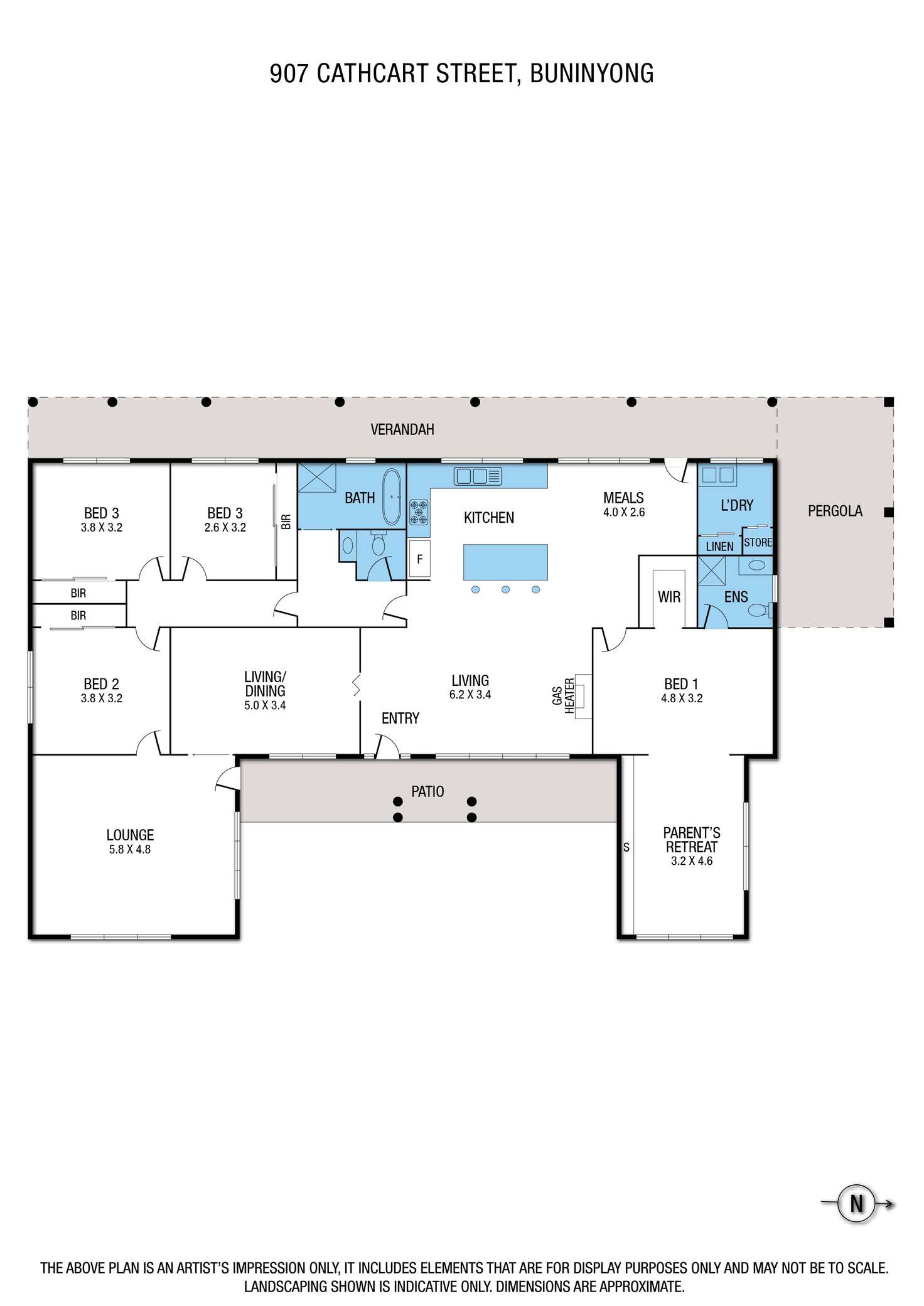 Floorplan of Homely house listing, 907 Cathcart Street, Buninyong VIC 3357
