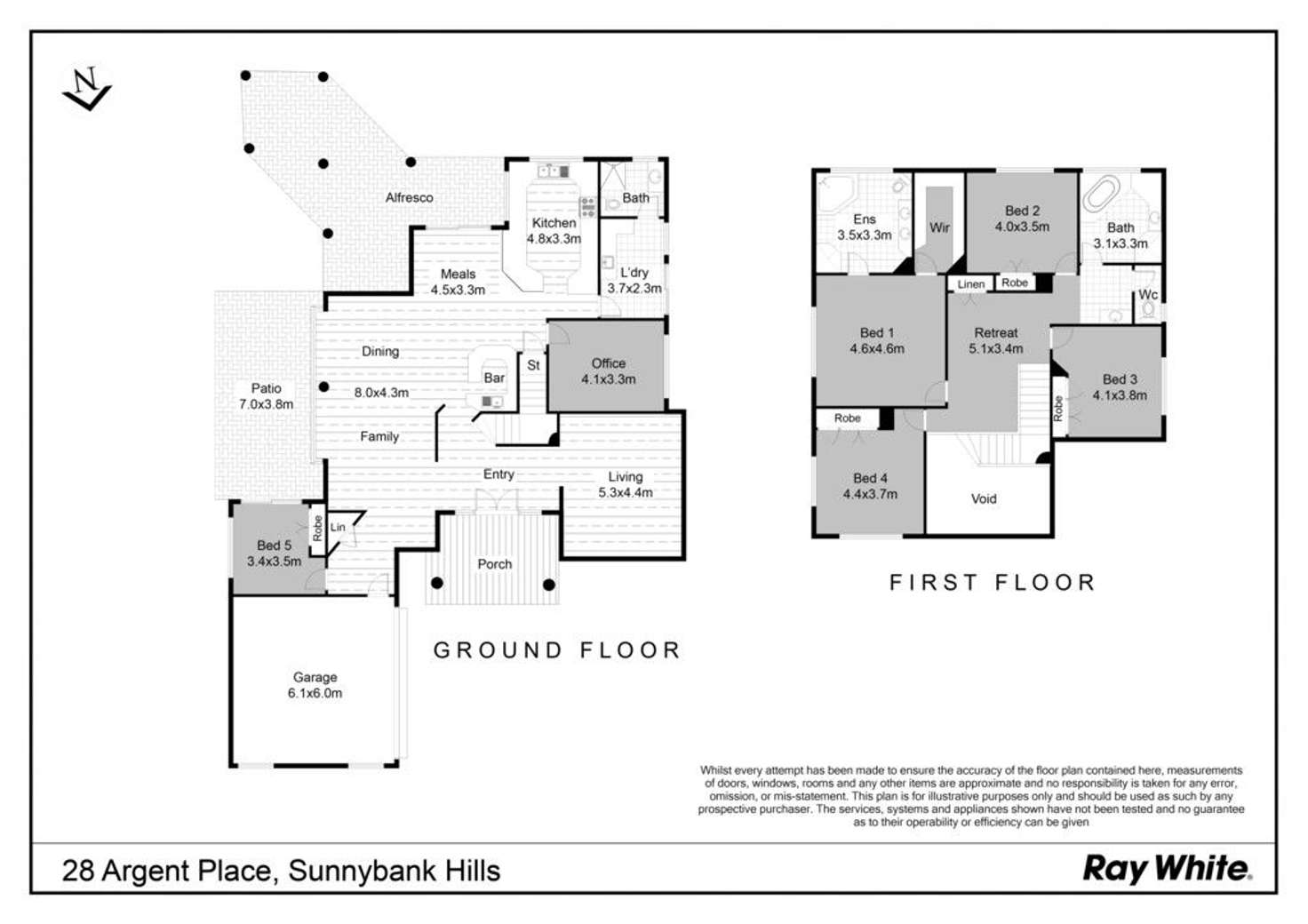 Floorplan of Homely house listing, 28 Argent Place, Sunnybank Hills QLD 4109