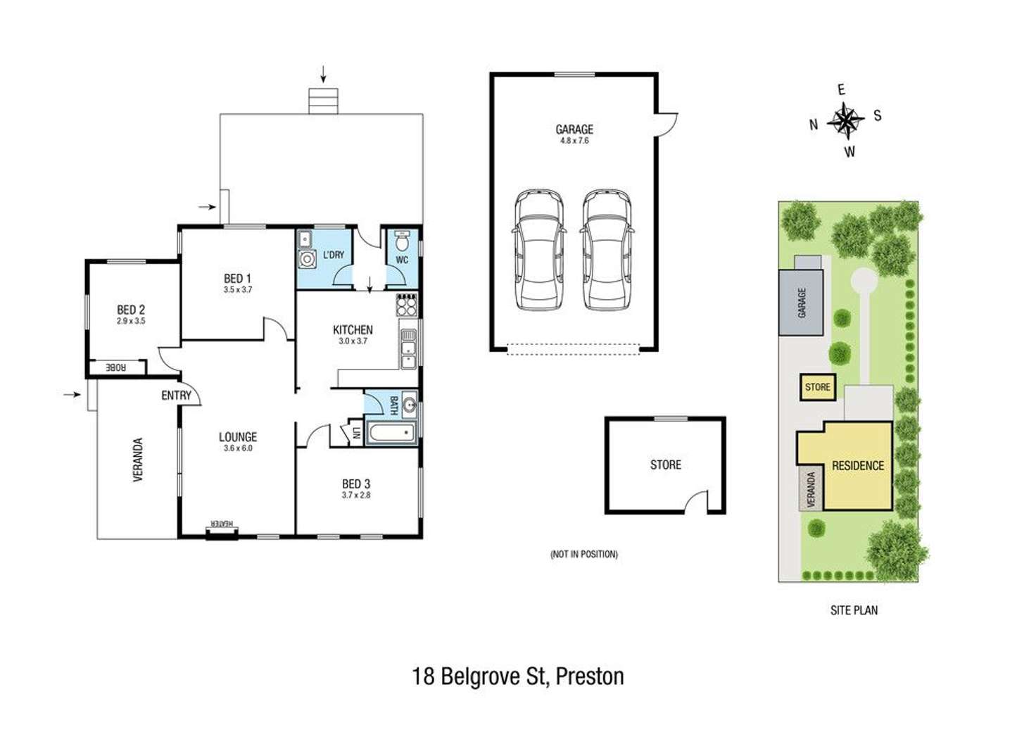 Floorplan of Homely house listing, 18 Belgrove Street, Preston VIC 3072