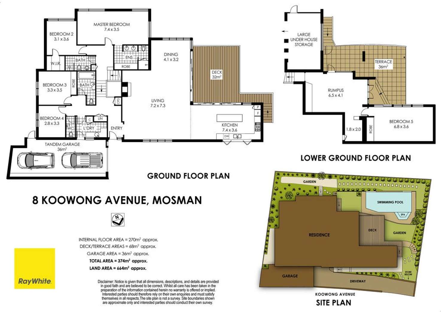 Floorplan of Homely house listing, 8 Koowong Avenue, Mosman NSW 2088