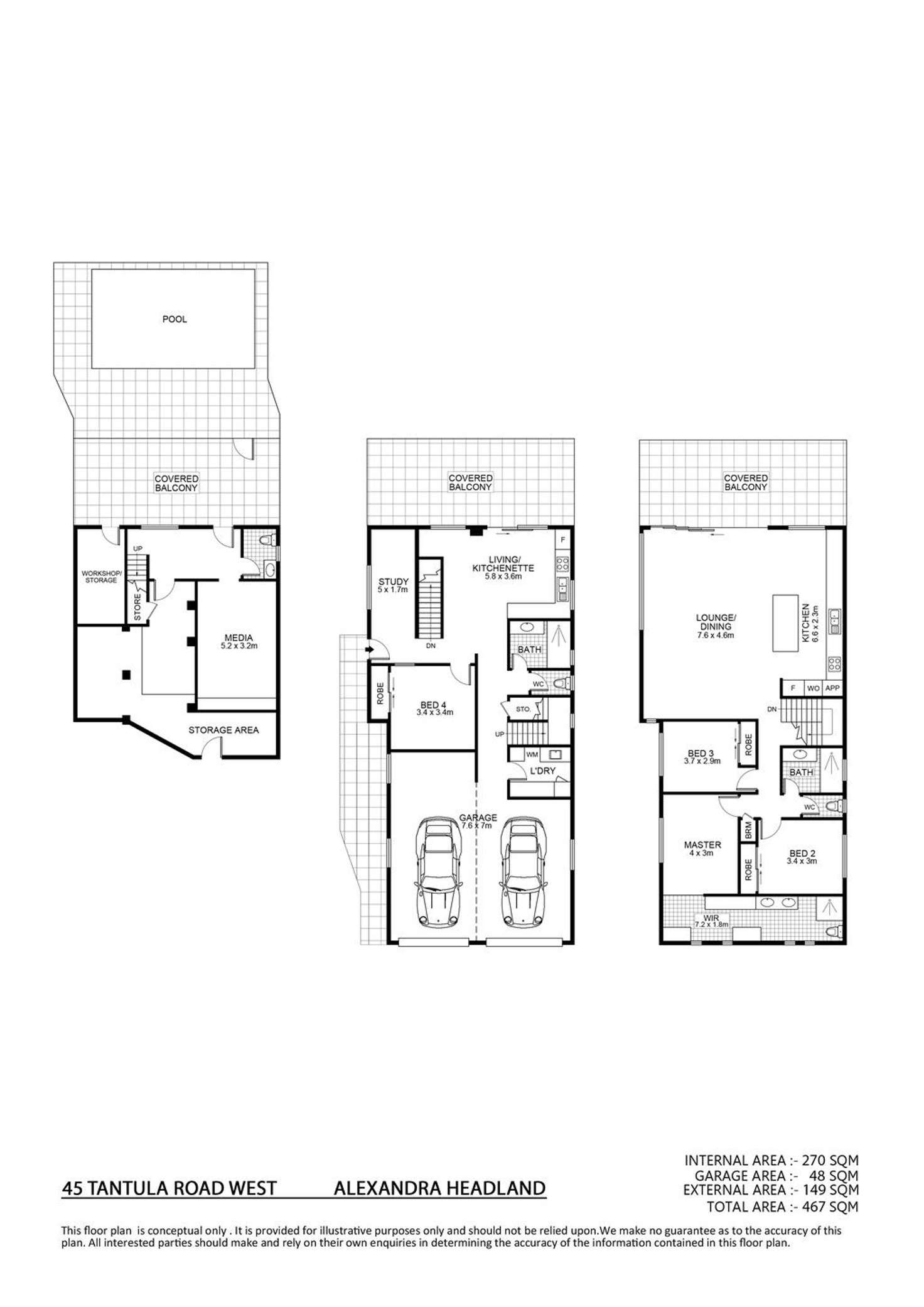 Floorplan of Homely house listing, 45 Tantula Road, Alexandra Headland QLD 4572