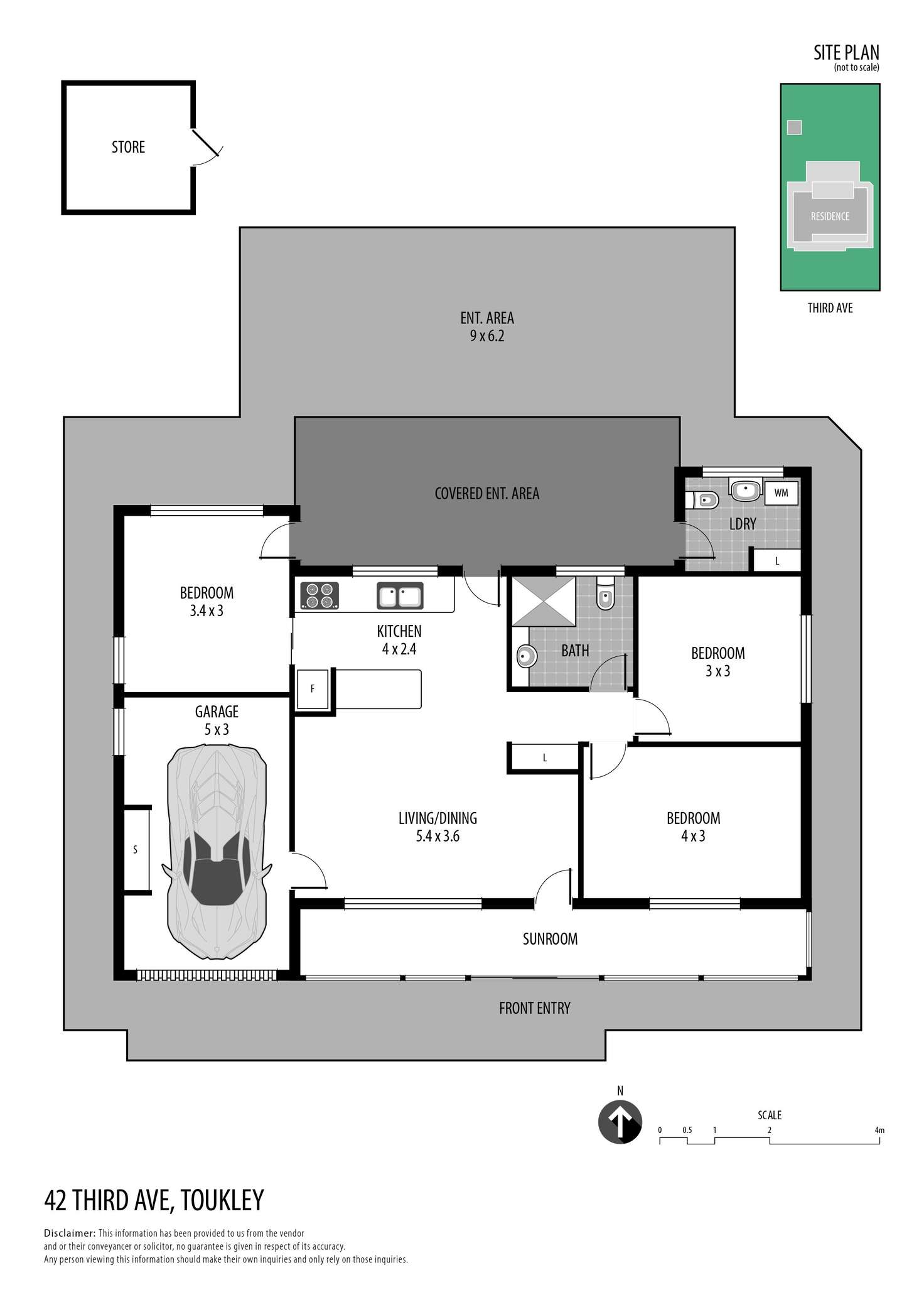 Floorplan of Homely house listing, 42 Third Avenue, Toukley NSW 2263