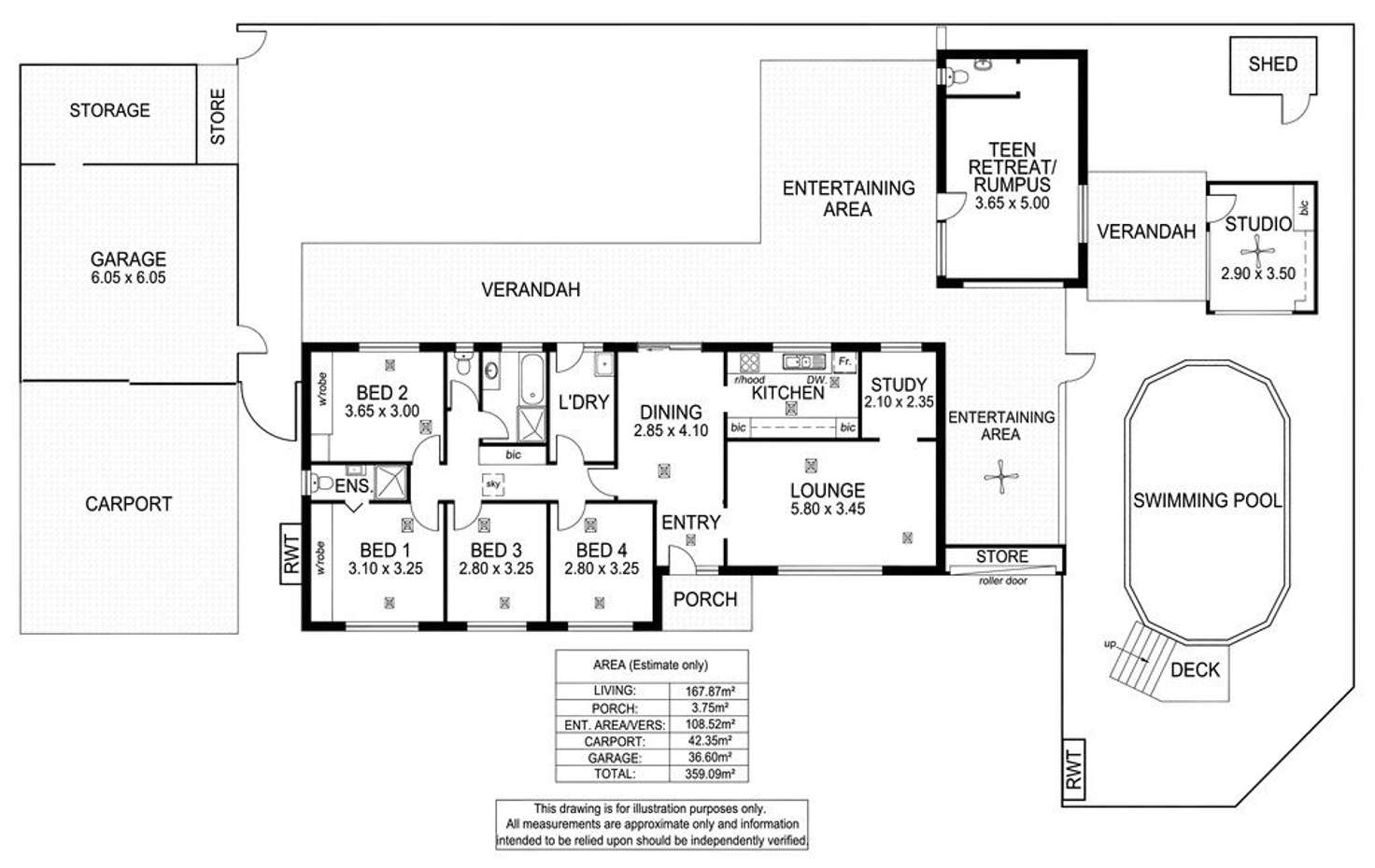 Floorplan of Homely house listing, 2 Vincent Crescent, Morphett Vale SA 5162