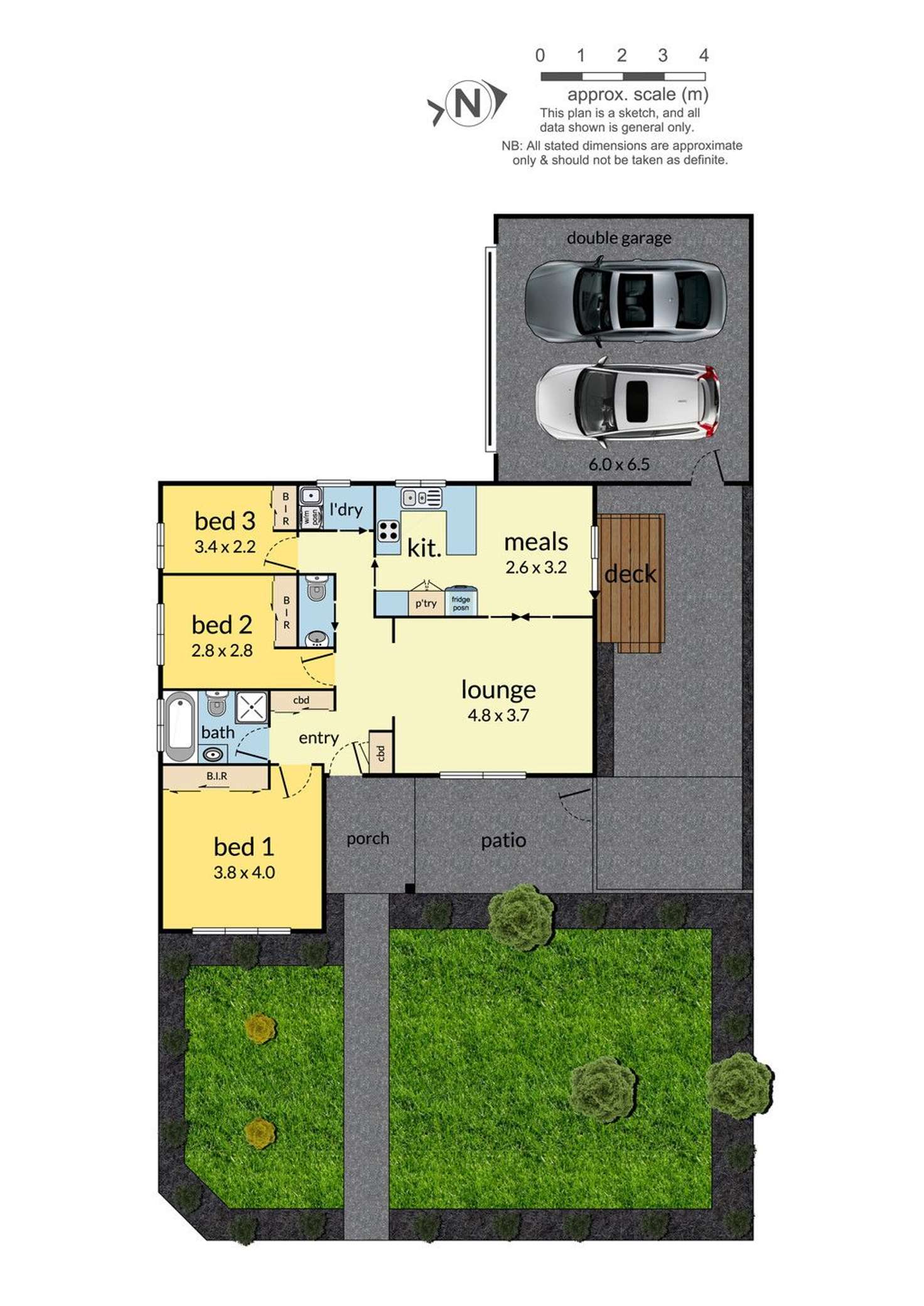 Floorplan of Homely unit listing, 1/51 Wattle Grove, Mulgrave VIC 3170