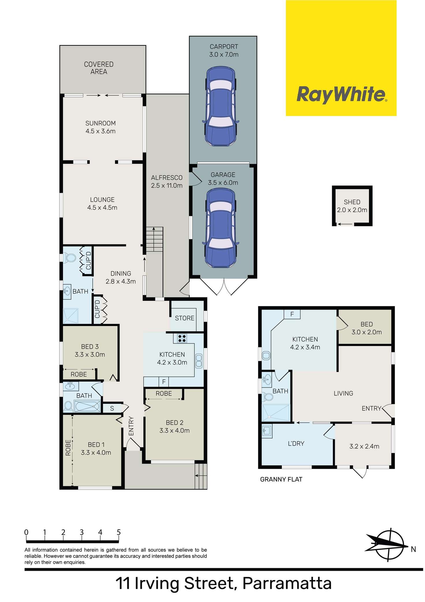 Floorplan of Homely house listing, 11 Irving Street, Parramatta NSW 2150