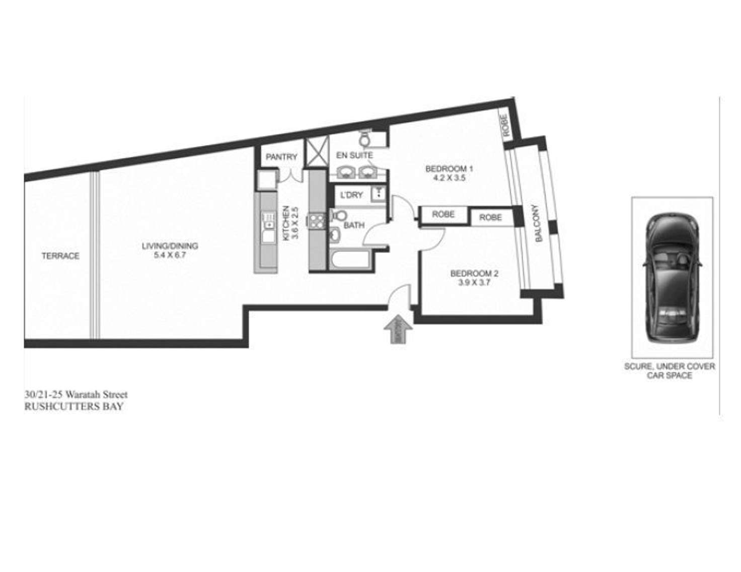 Floorplan of Homely apartment listing, 30/21-25 Waratah Street, Rushcutters Bay NSW 2011