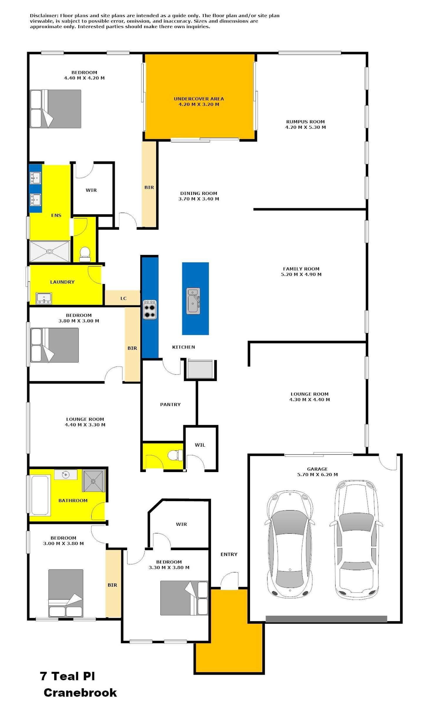Floorplan of Homely house listing, 7 Teal Place, Cranebrook NSW 2749
