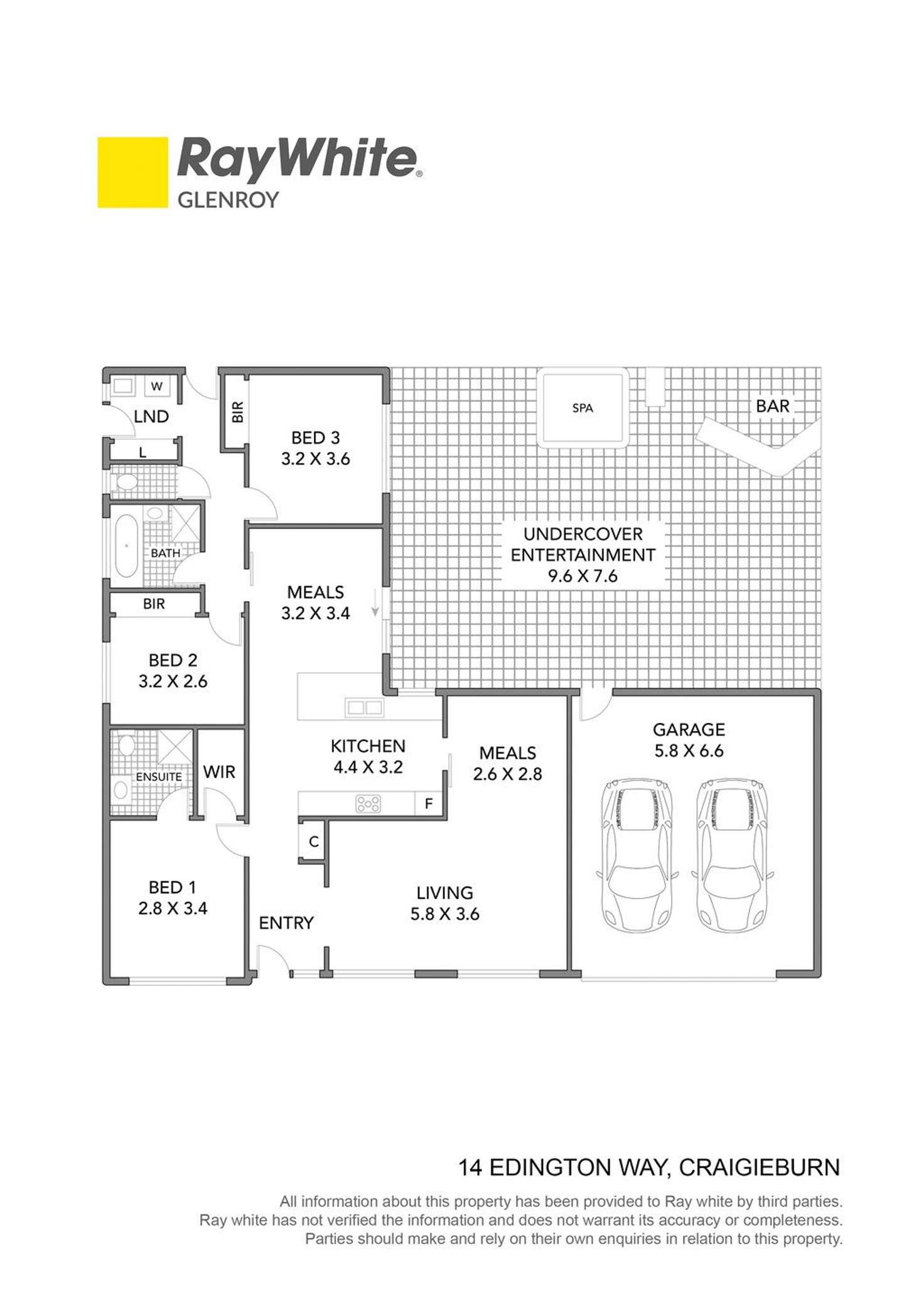 Floorplan of Homely house listing, 14 Edington Way, Craigieburn VIC 3064