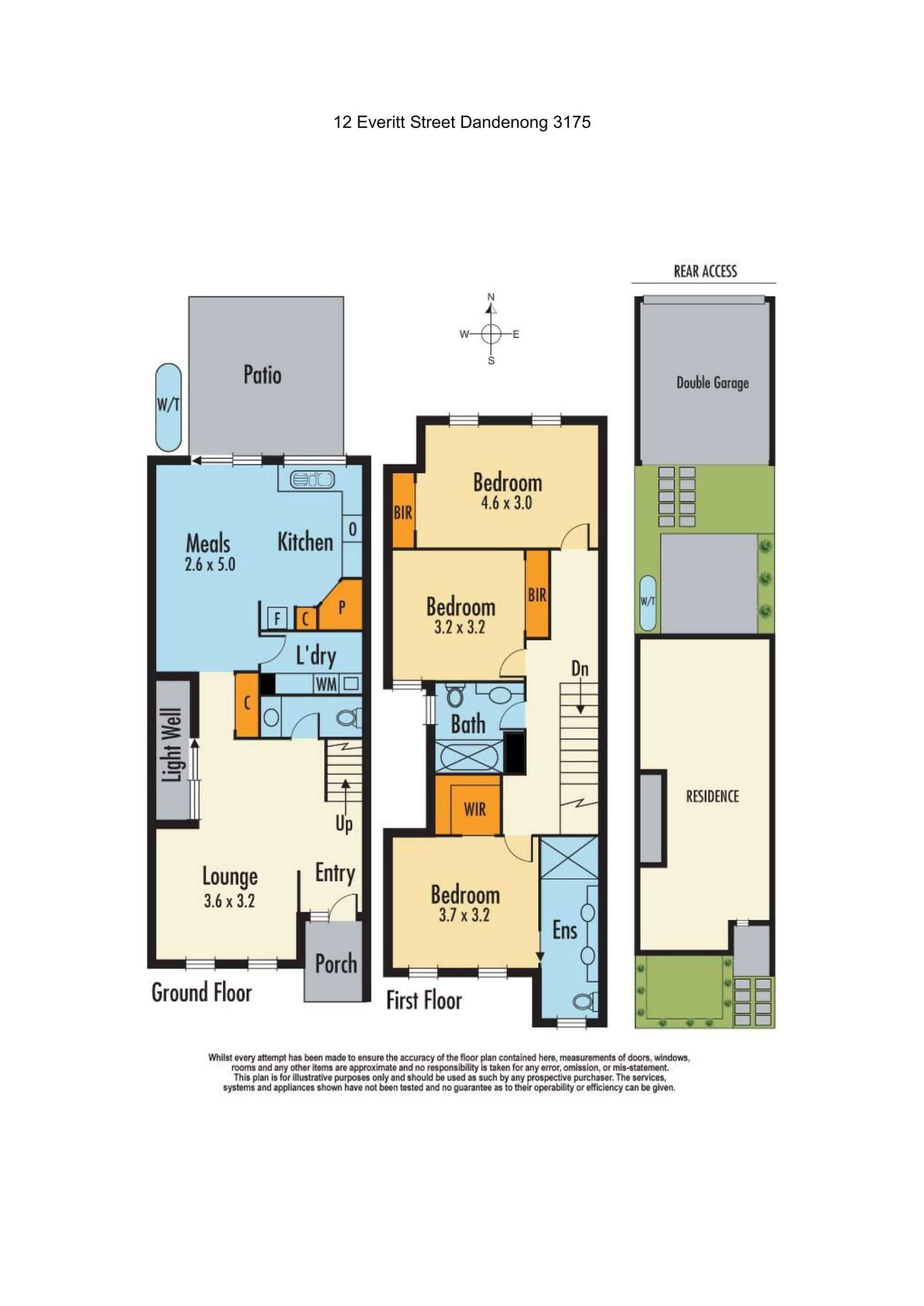 Floorplan of Homely house listing, 12 Everitt Street, Dandenong VIC 3175