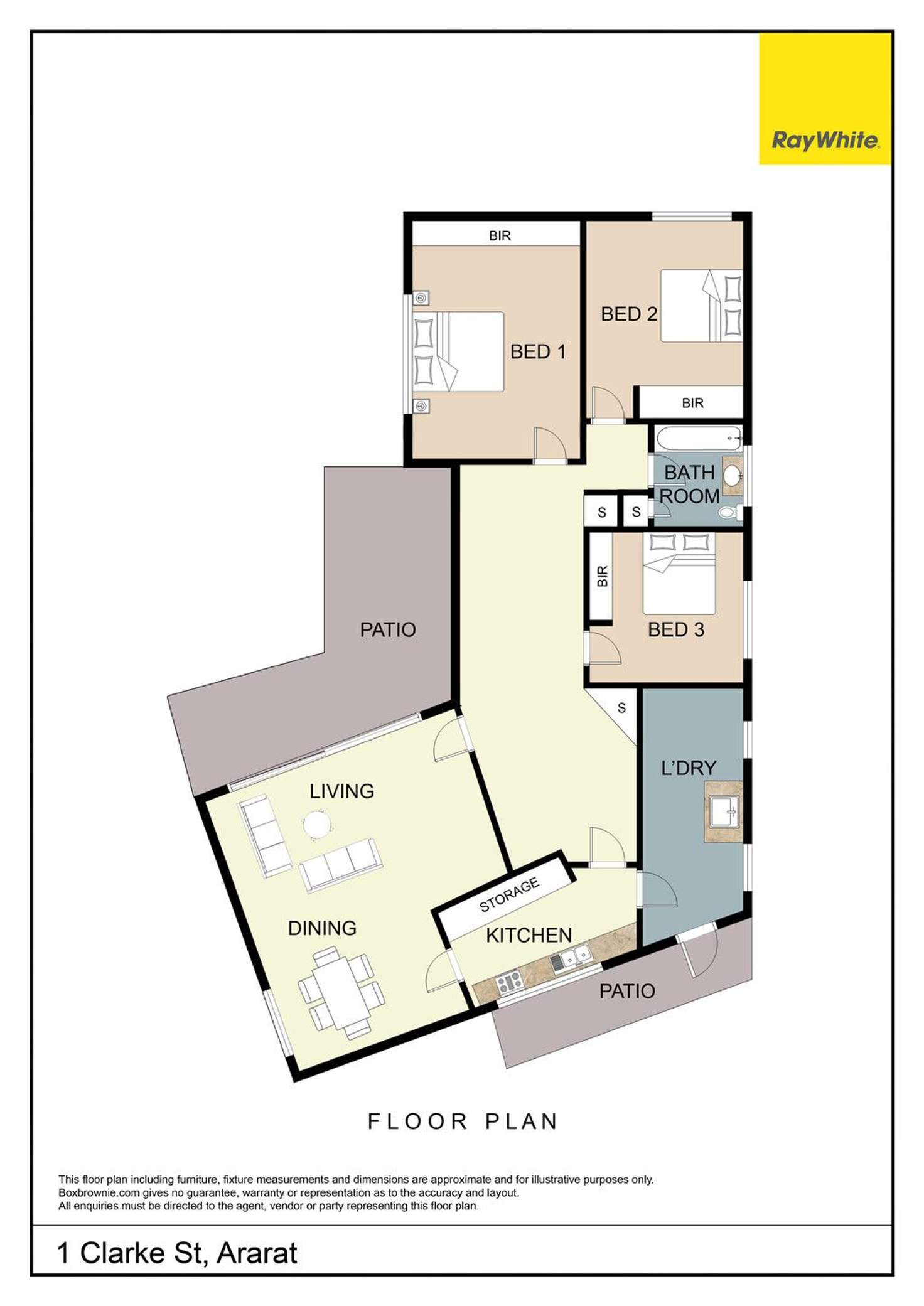 Floorplan of Homely house listing, 1 Clarke Street, Ararat VIC 3377