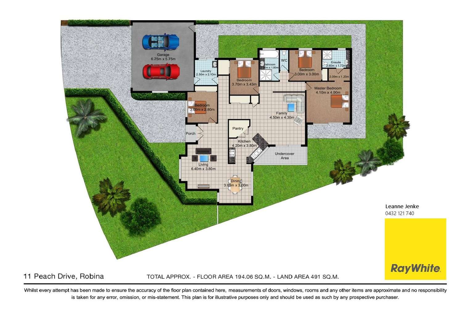 Floorplan of Homely house listing, 11 Peach Drive, Robina QLD 4226