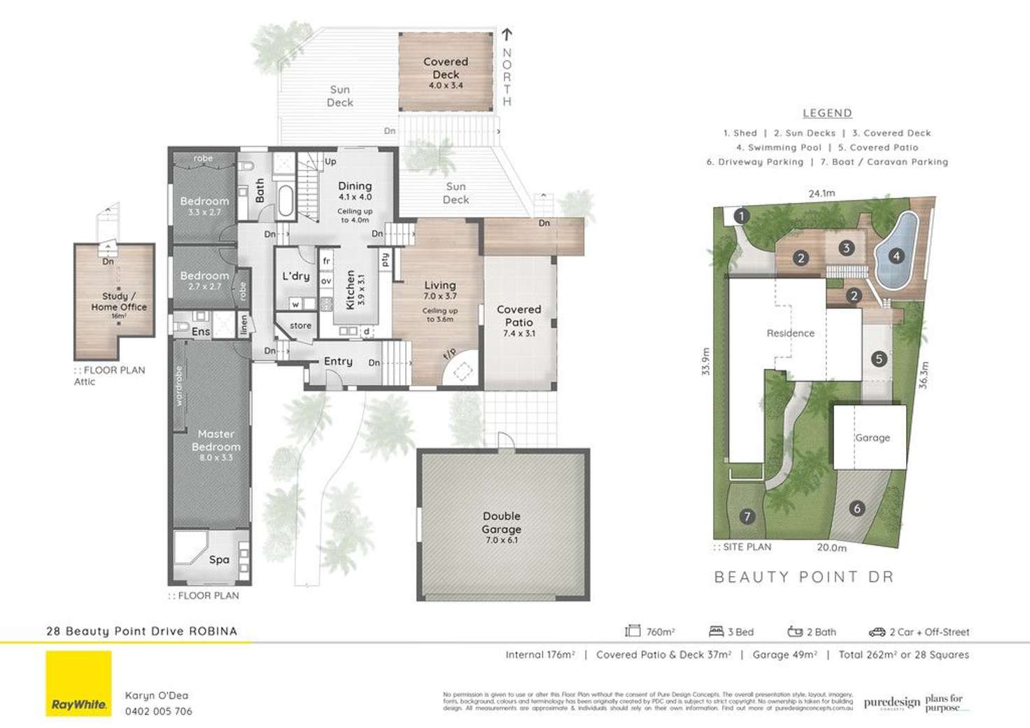 Floorplan of Homely house listing, 28 Beauty Point Drive, Robina QLD 4226