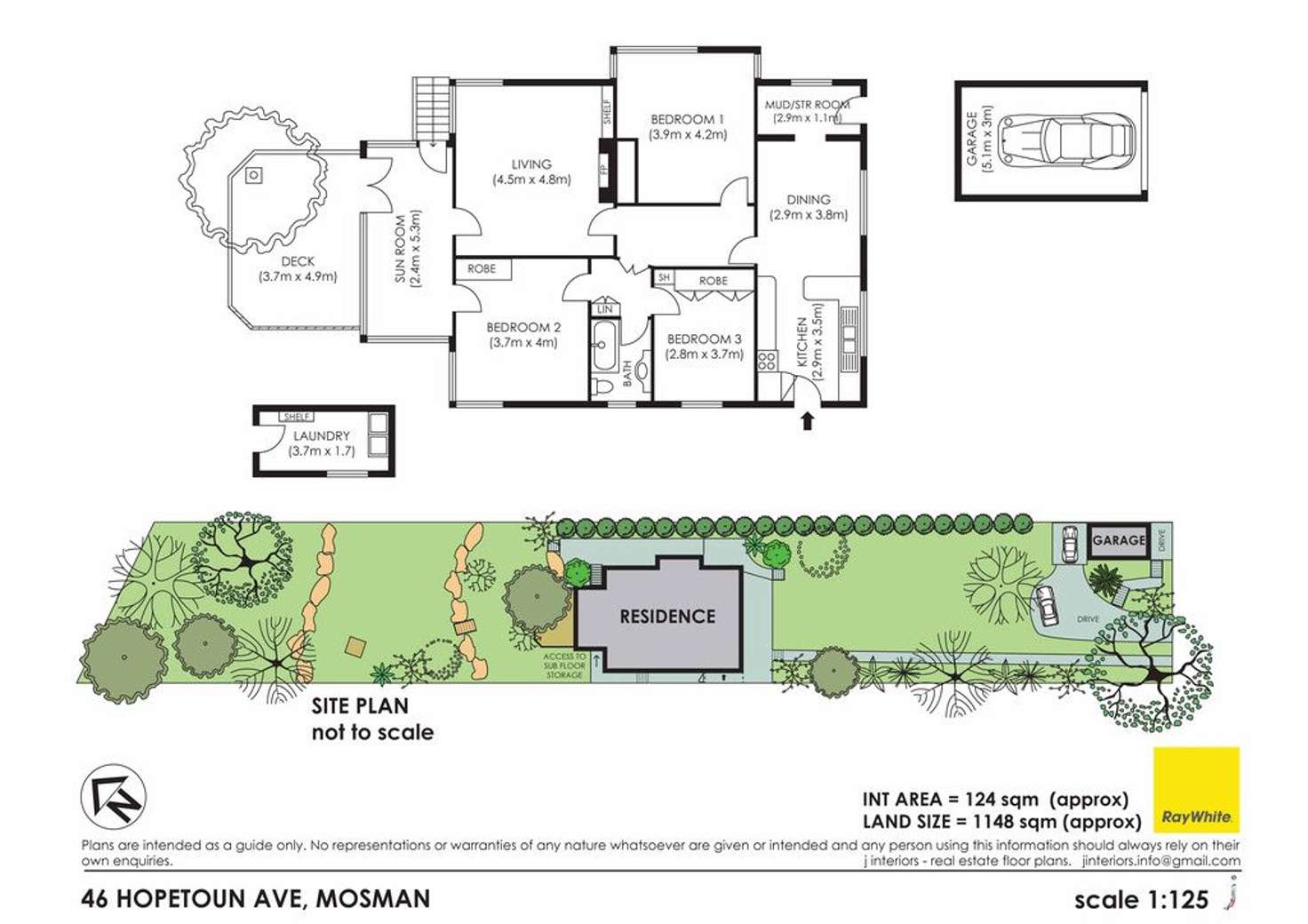 Floorplan of Homely house listing, 46 Hopetoun Avenue, Mosman NSW 2088