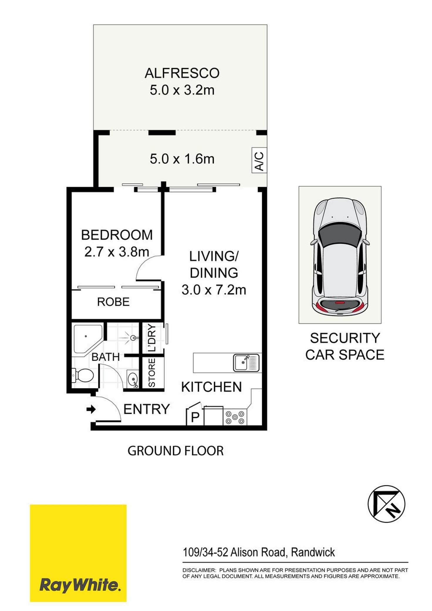 Floorplan of Homely apartment listing, 109/34-52 Alison Road, Randwick NSW 2031
