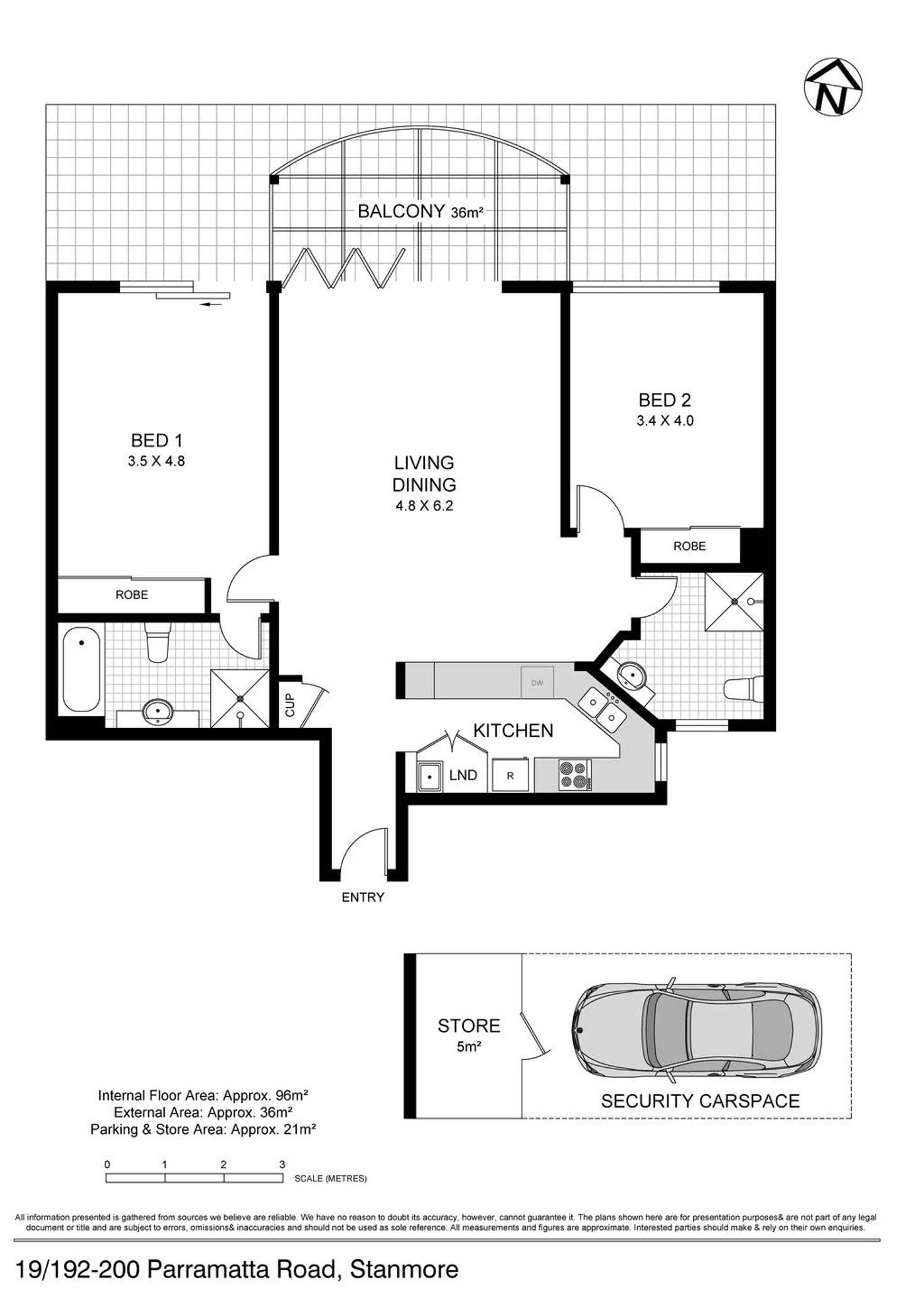 Floorplan of Homely unit listing, 19/192-200 Parramatta Road, Stanmore NSW 2048