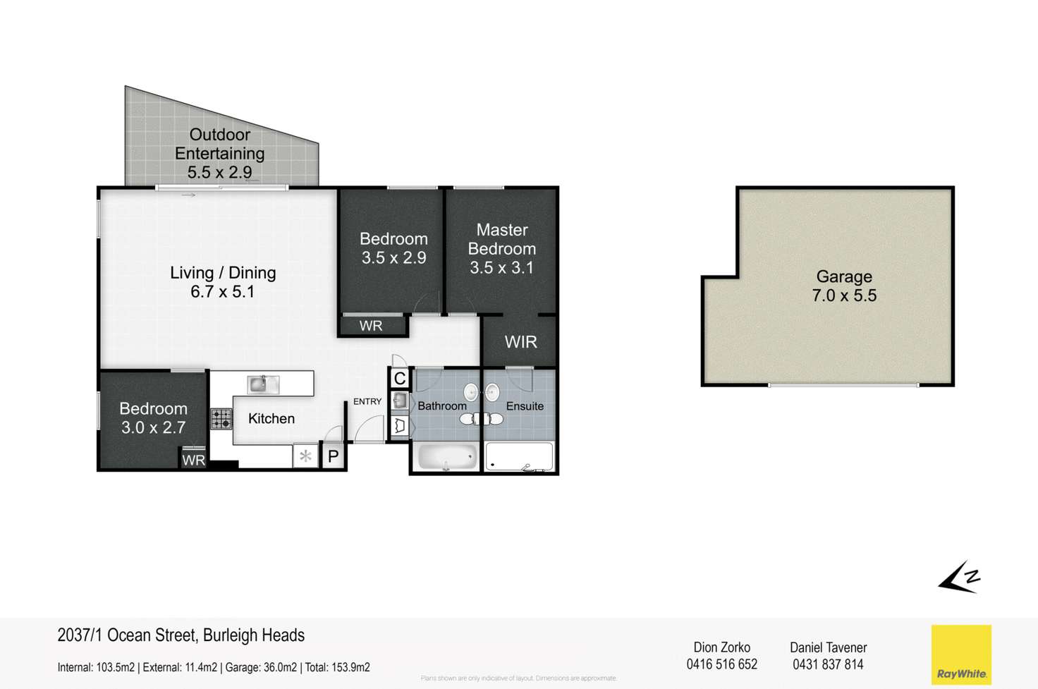 Floorplan of Homely apartment listing, 2037/1 Ocean Street, Burleigh Heads QLD 4220