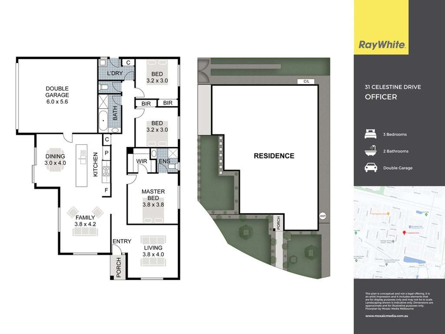 Floorplan of Homely house listing, 31 Celestine Drive, Officer VIC 3809