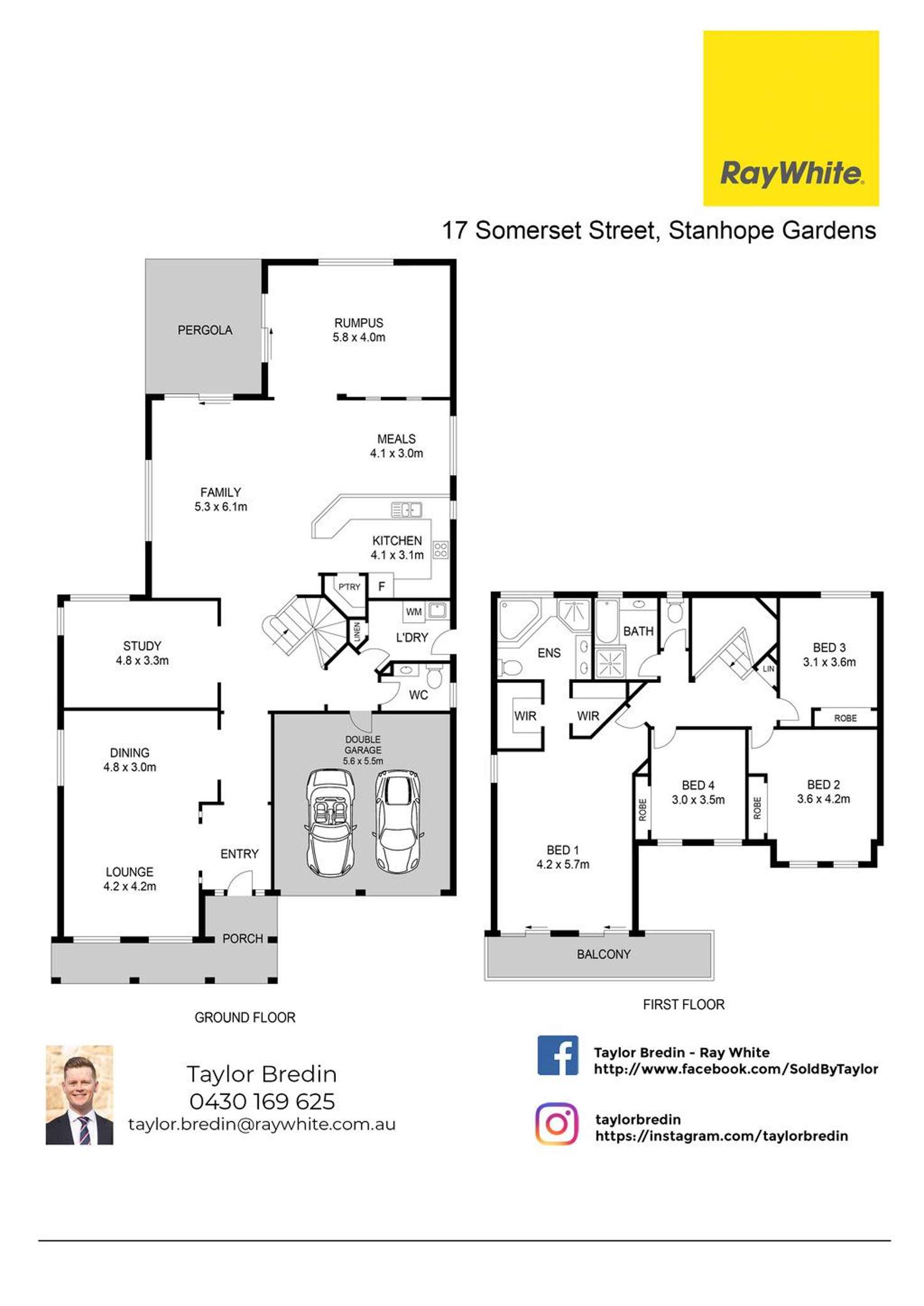Floorplan of Homely house listing, 17 Somerset Street, Stanhope Gardens NSW 2768