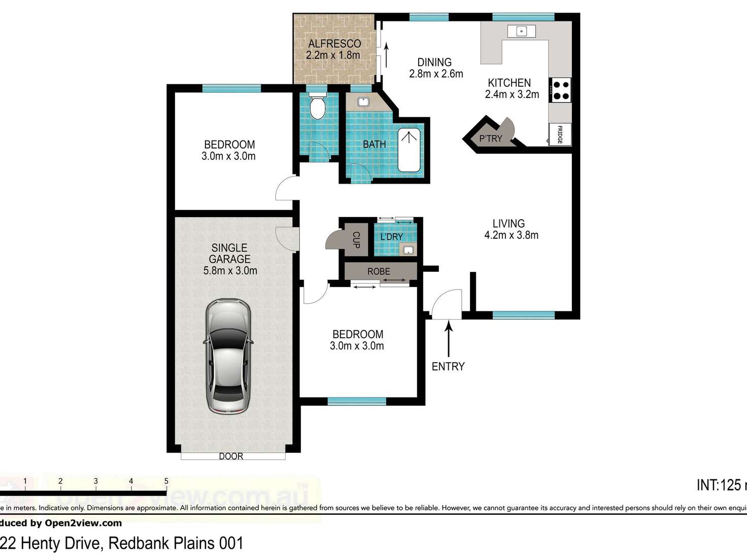 Floorplan of Homely unit listing, 3/22 Henty Drive, Redbank Plains QLD 4301