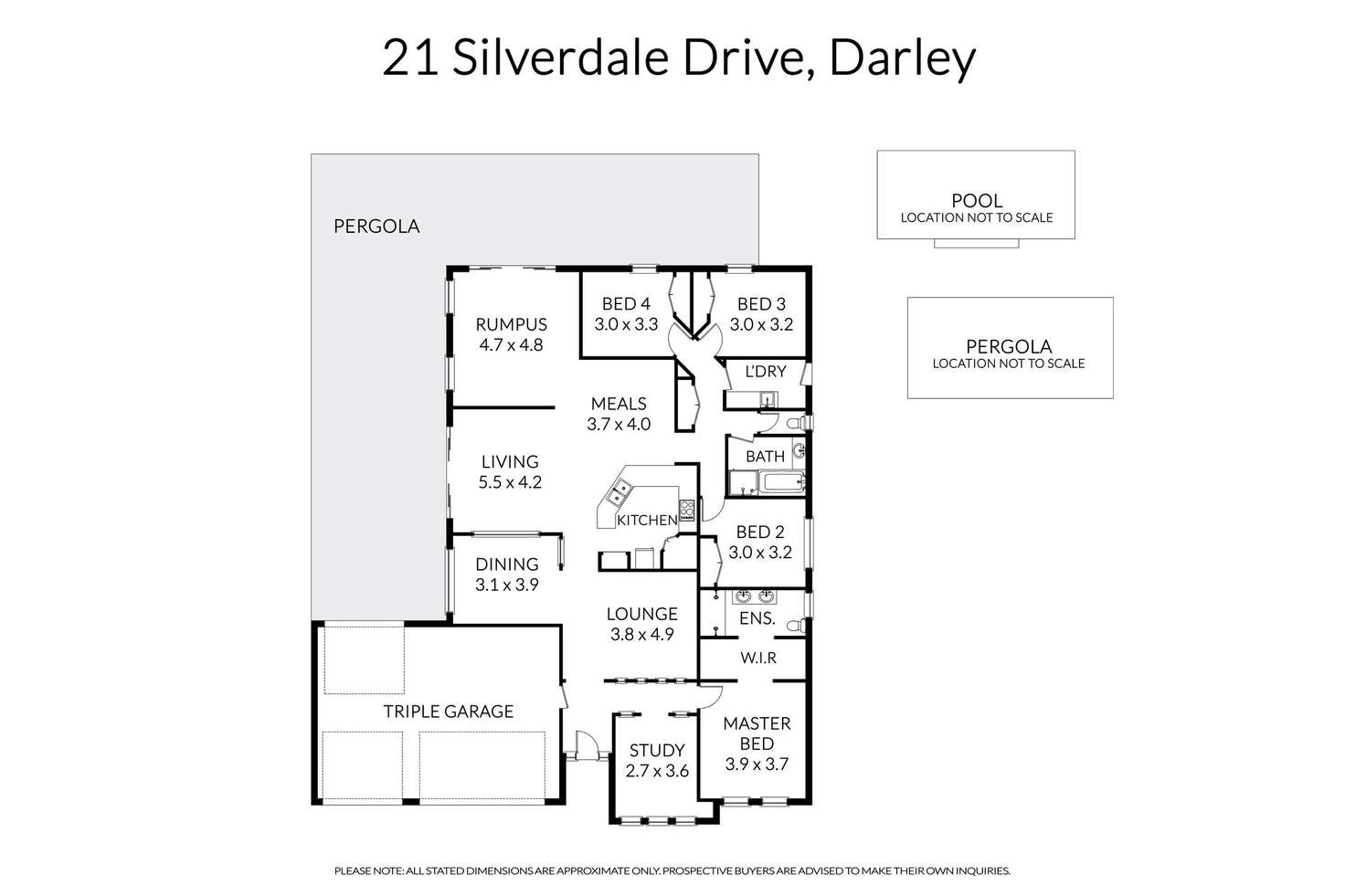 Floorplan of Homely house listing, 21 Silverdale Drive, Darley VIC 3340