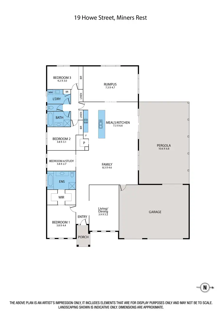 Floorplan of Homely house listing, 19 Howe Street, Miners Rest VIC 3352