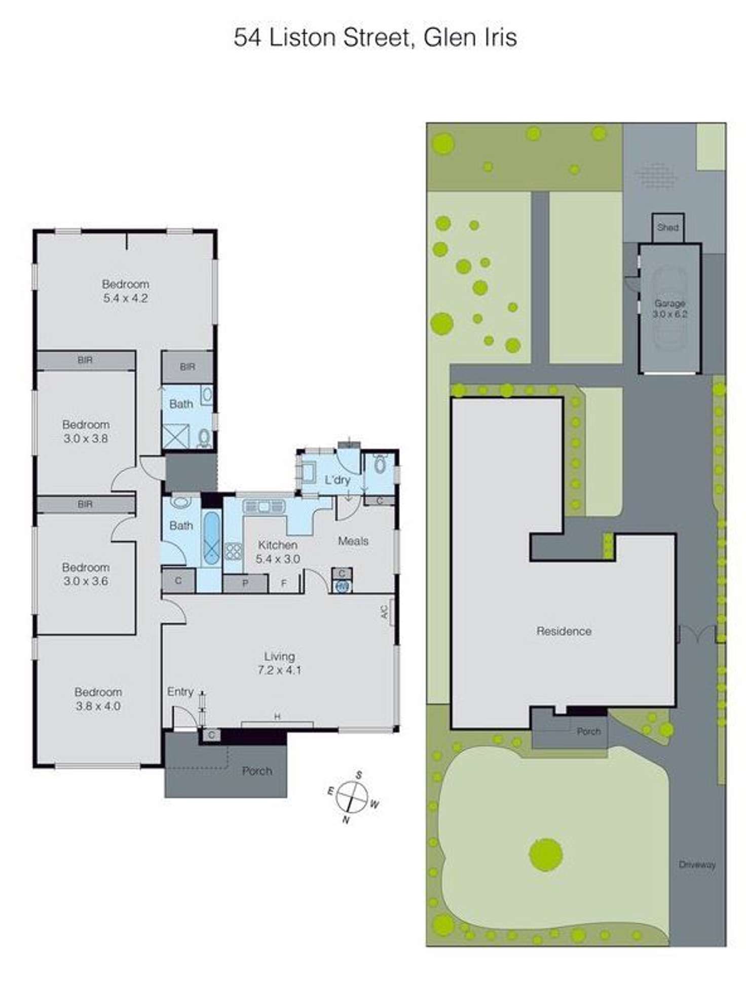 Floorplan of Homely house listing, 54 Liston Street, Glen Iris VIC 3146